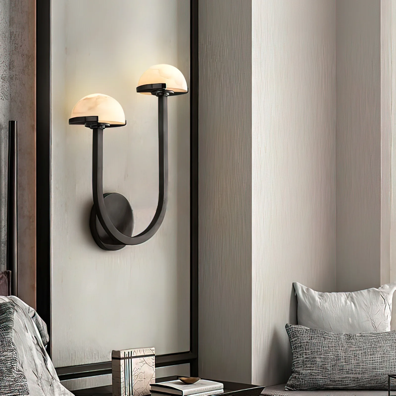 Mushroom Alabaster Wall Lamp - Image 42