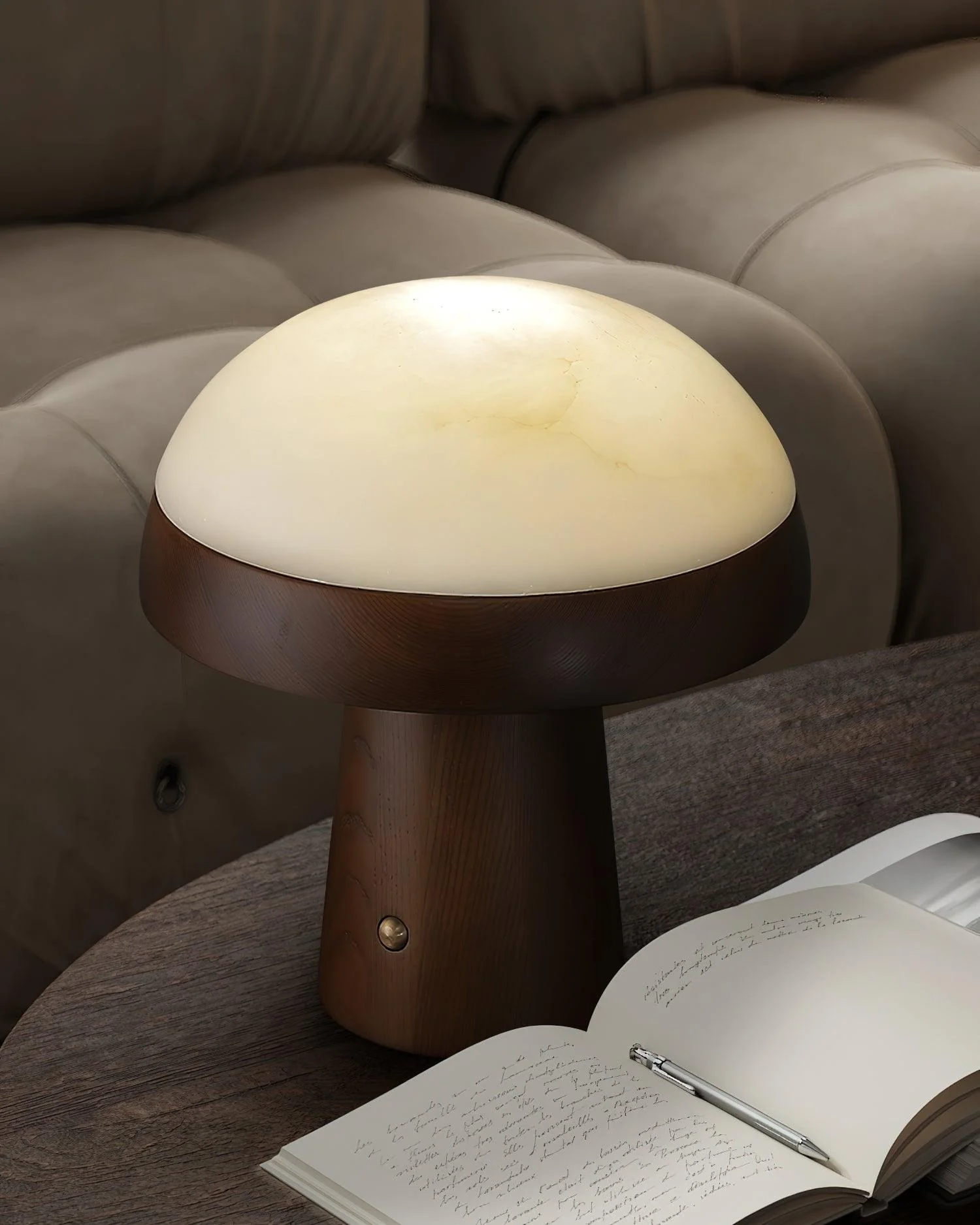 Mushroom Cloud Alabaster Table Lamp - Image 10