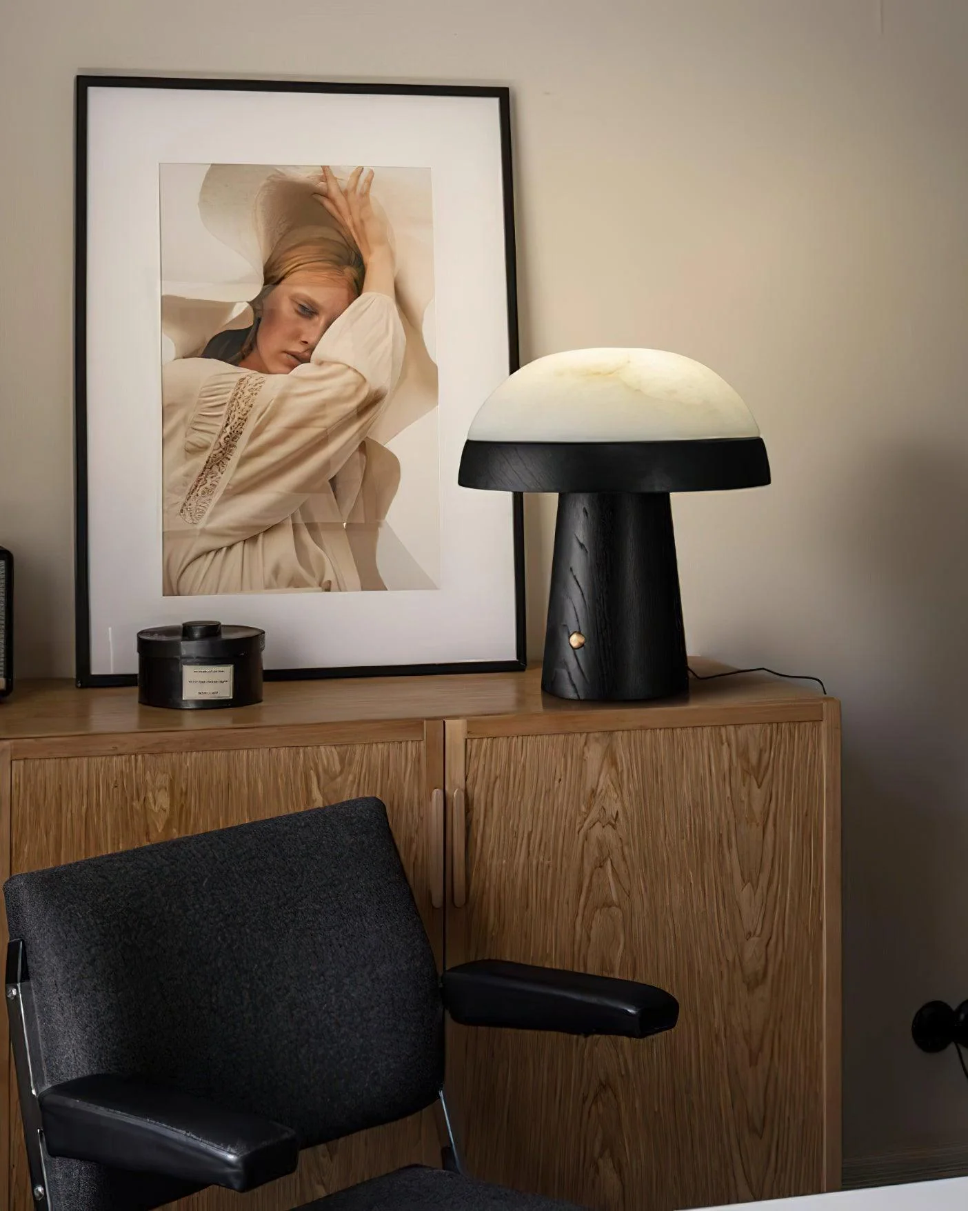 Mushroom Cloud Alabaster Table Lamp - Image 15