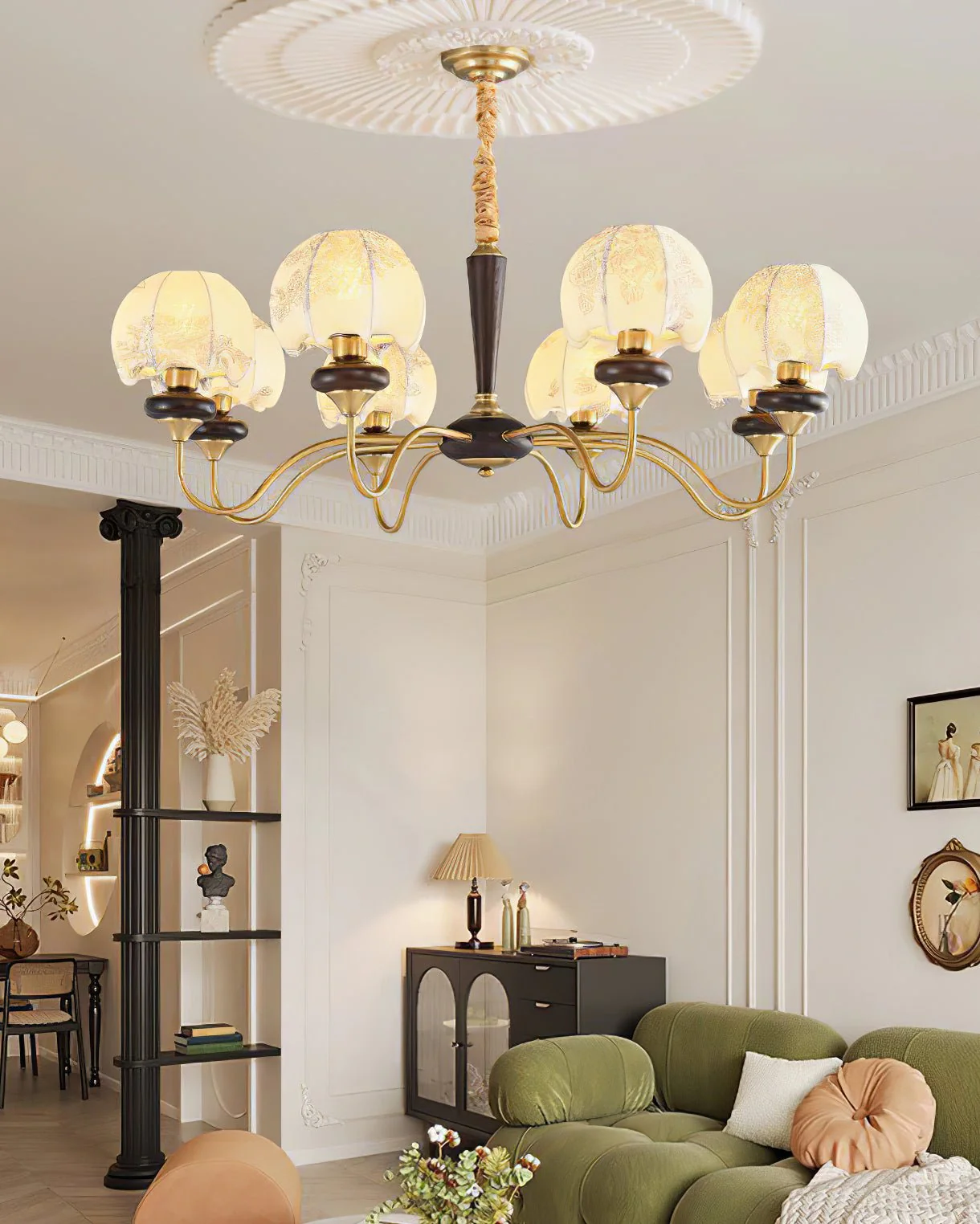Mushroom Fabric Chandelier - Image 20