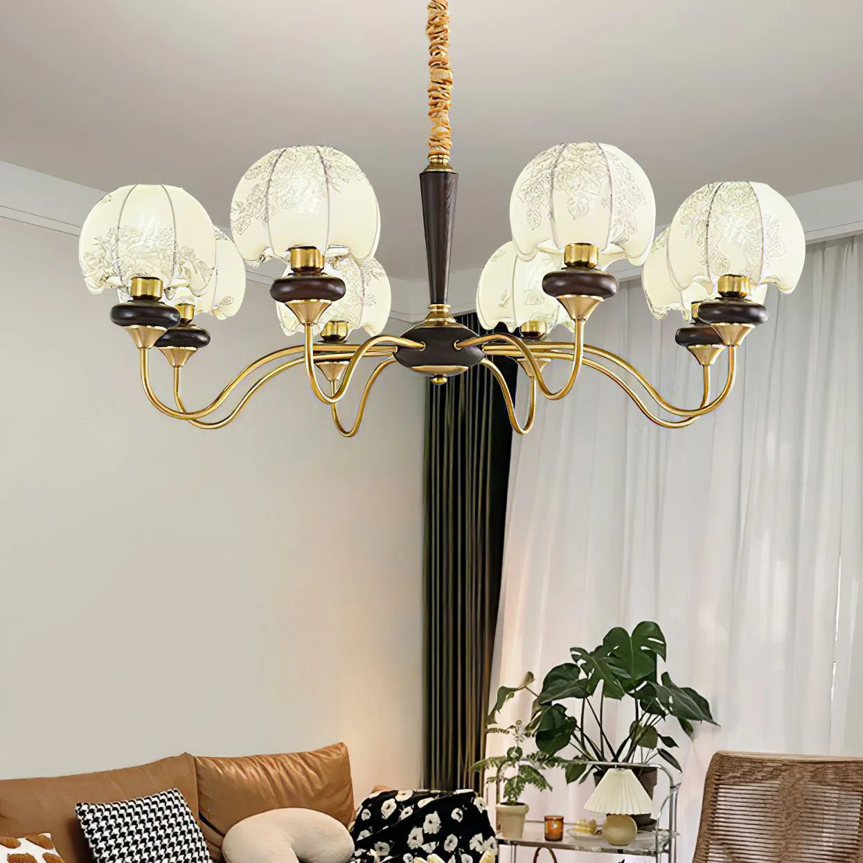 Mushroom Fabric Chandelier - Image 21