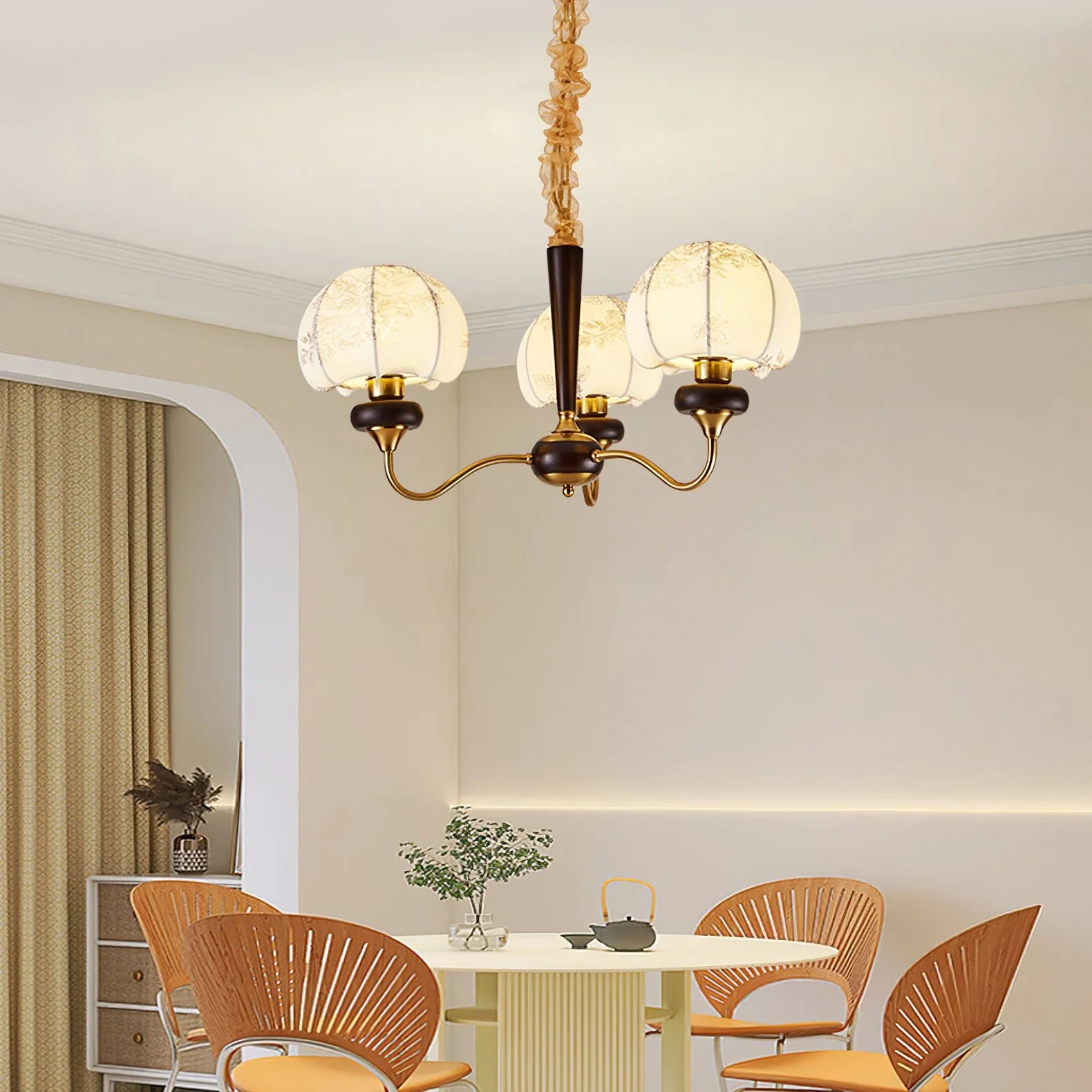 Mushroom Fabric Chandelier - Image 22