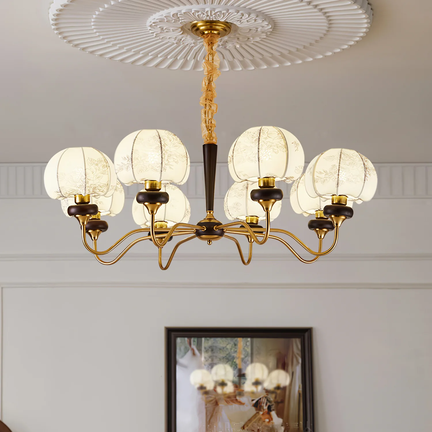 Mushroom Fabric Chandelier - Image 27