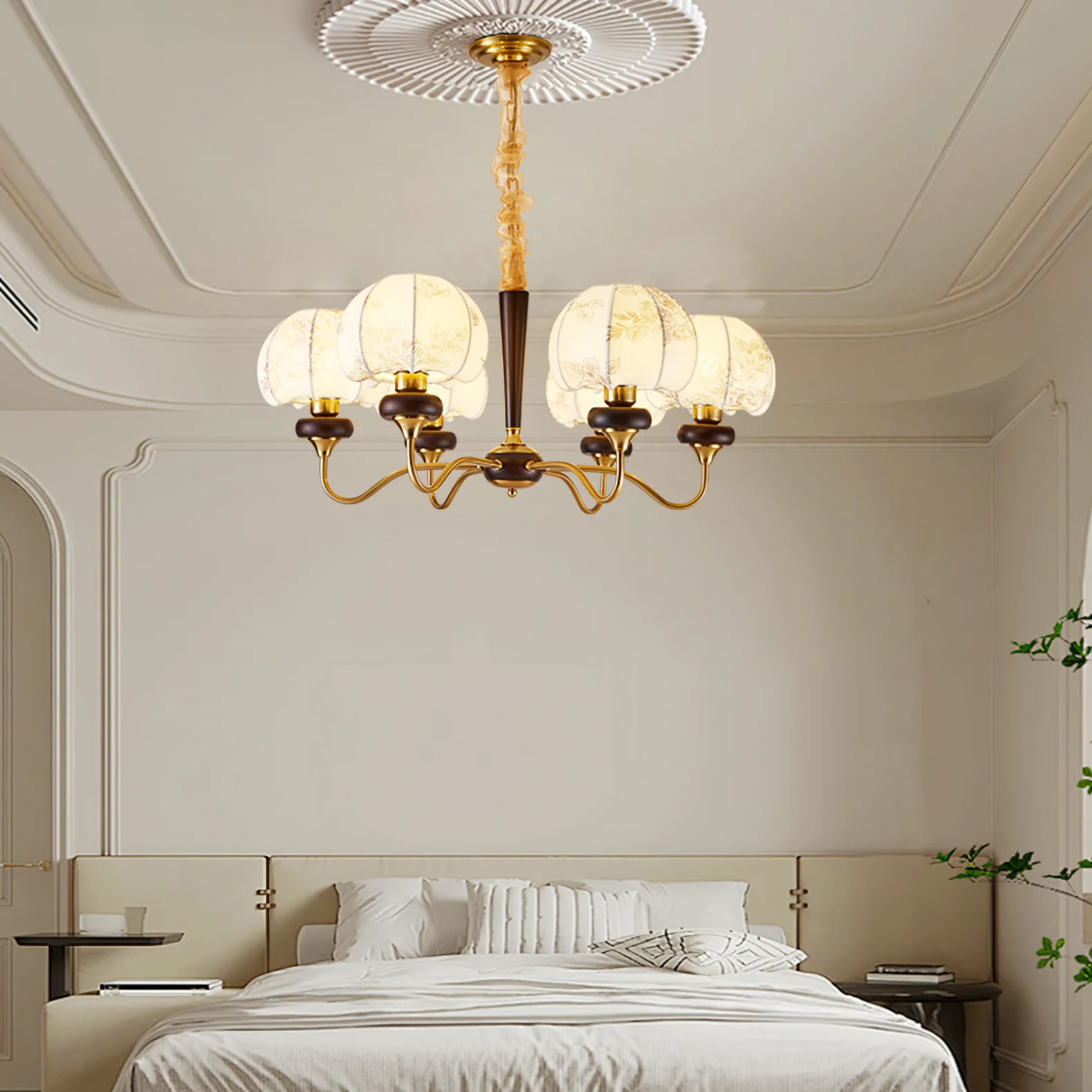 Mushroom Fabric Chandelier - Image 29