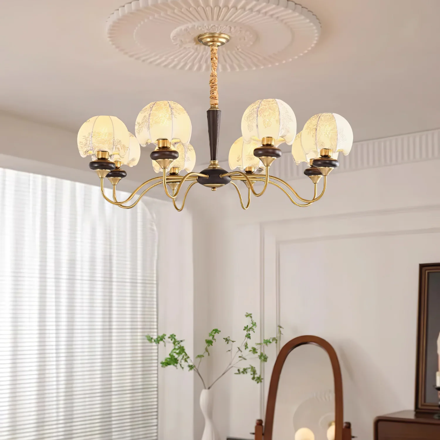 Mushroom Fabric Chandelier - Image 6