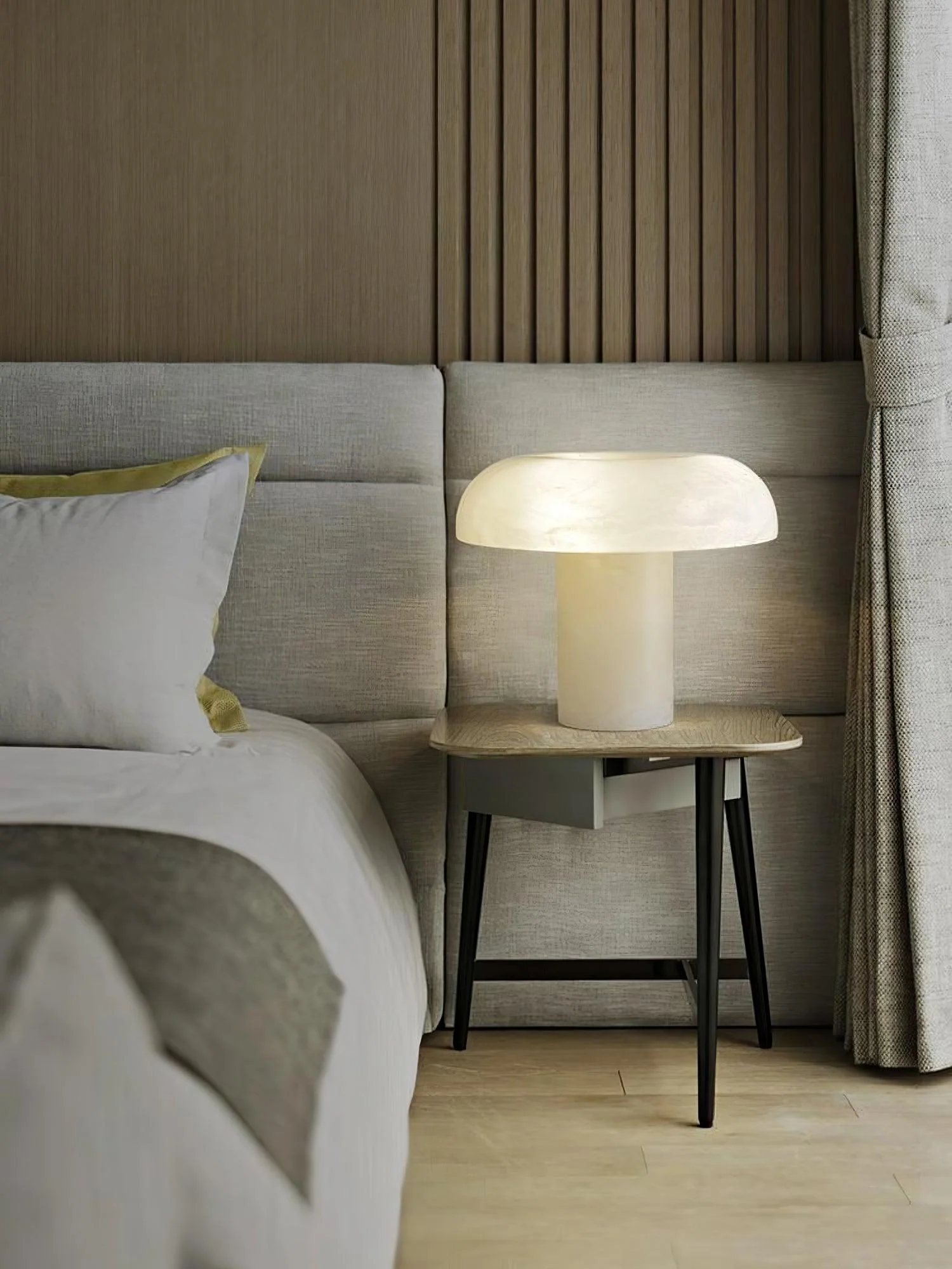 Mushroom Type Alabaster Table Lamp - Image 13