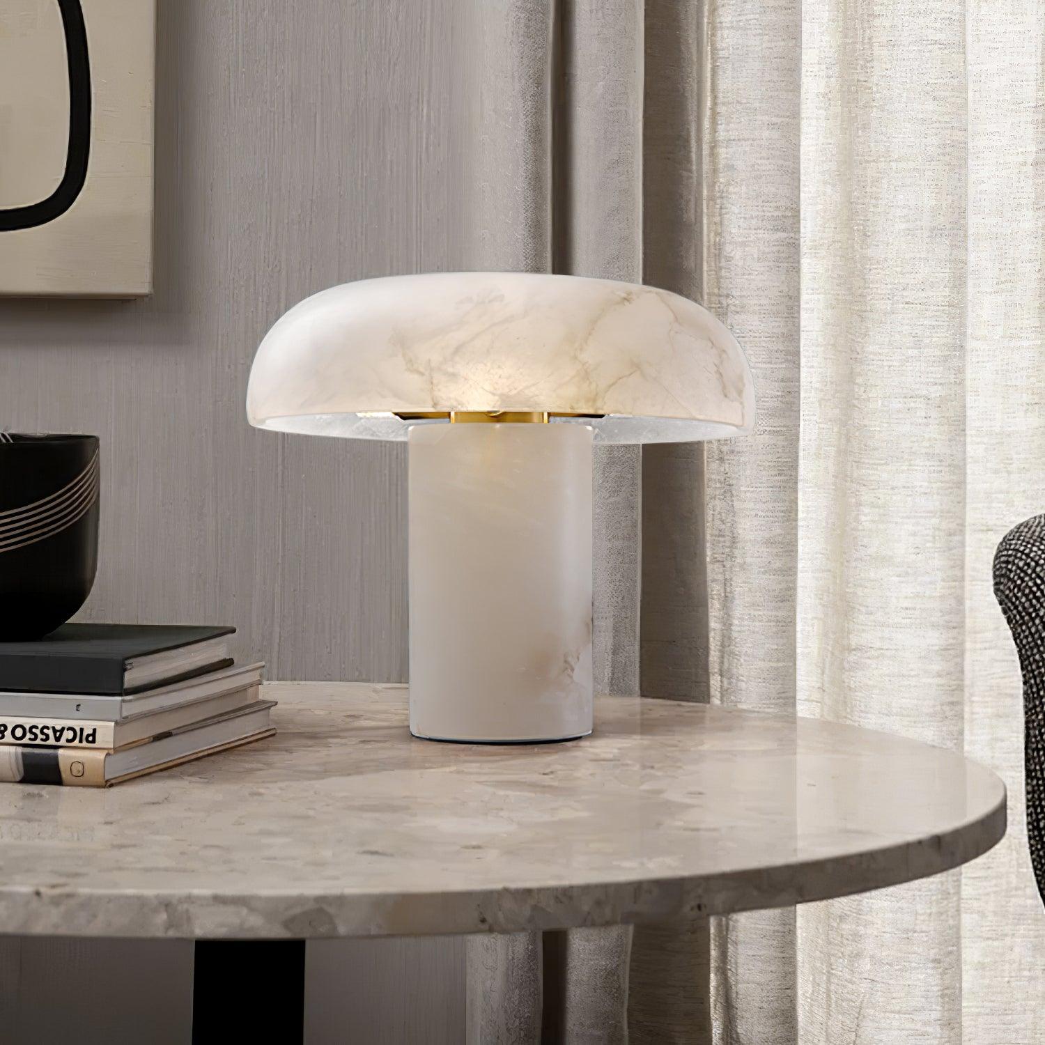 Mushroom Type Alabaster Table Lamp - Image 18