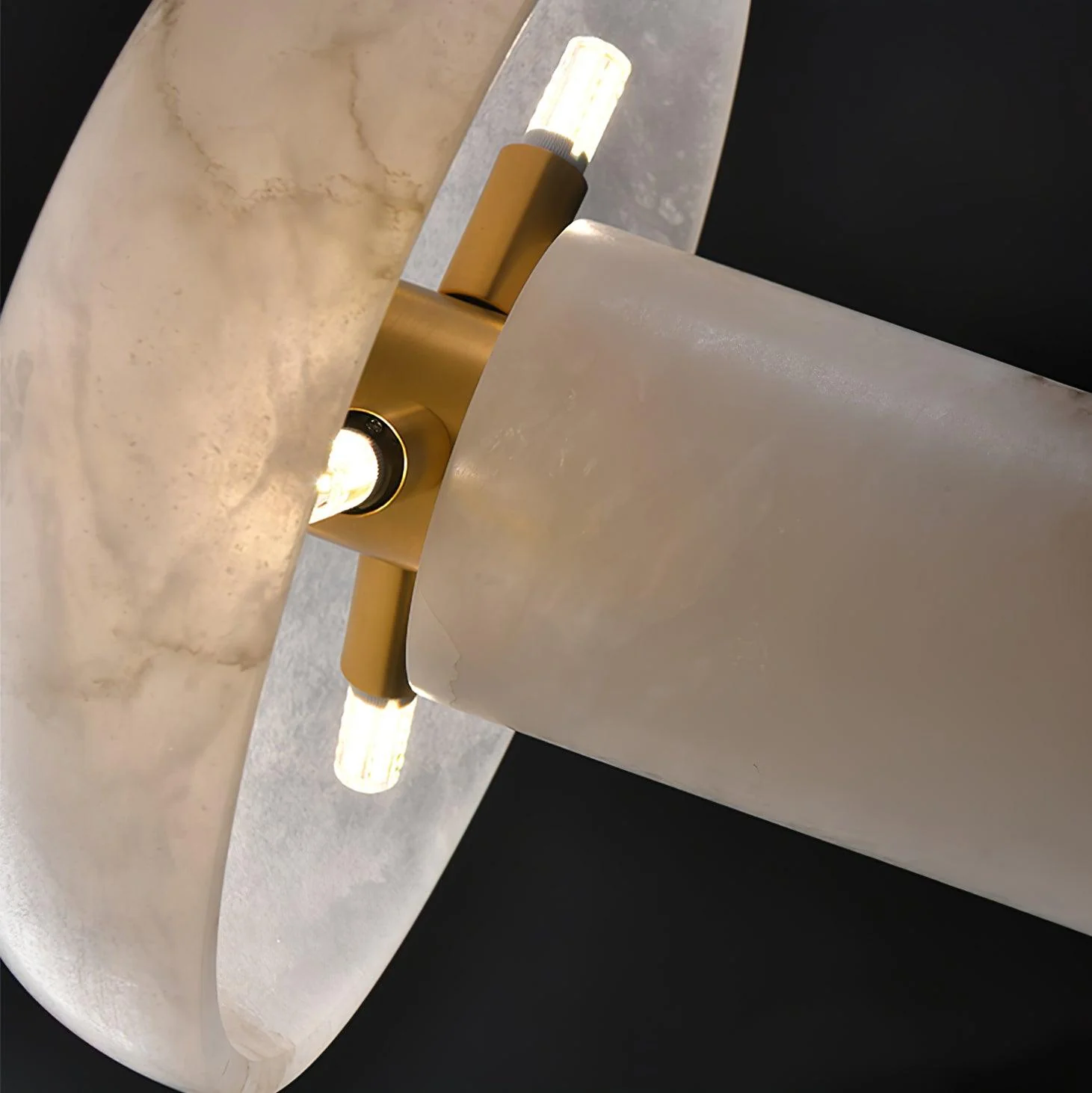 Mushroom Type Alabaster Table Lamp - Image 20