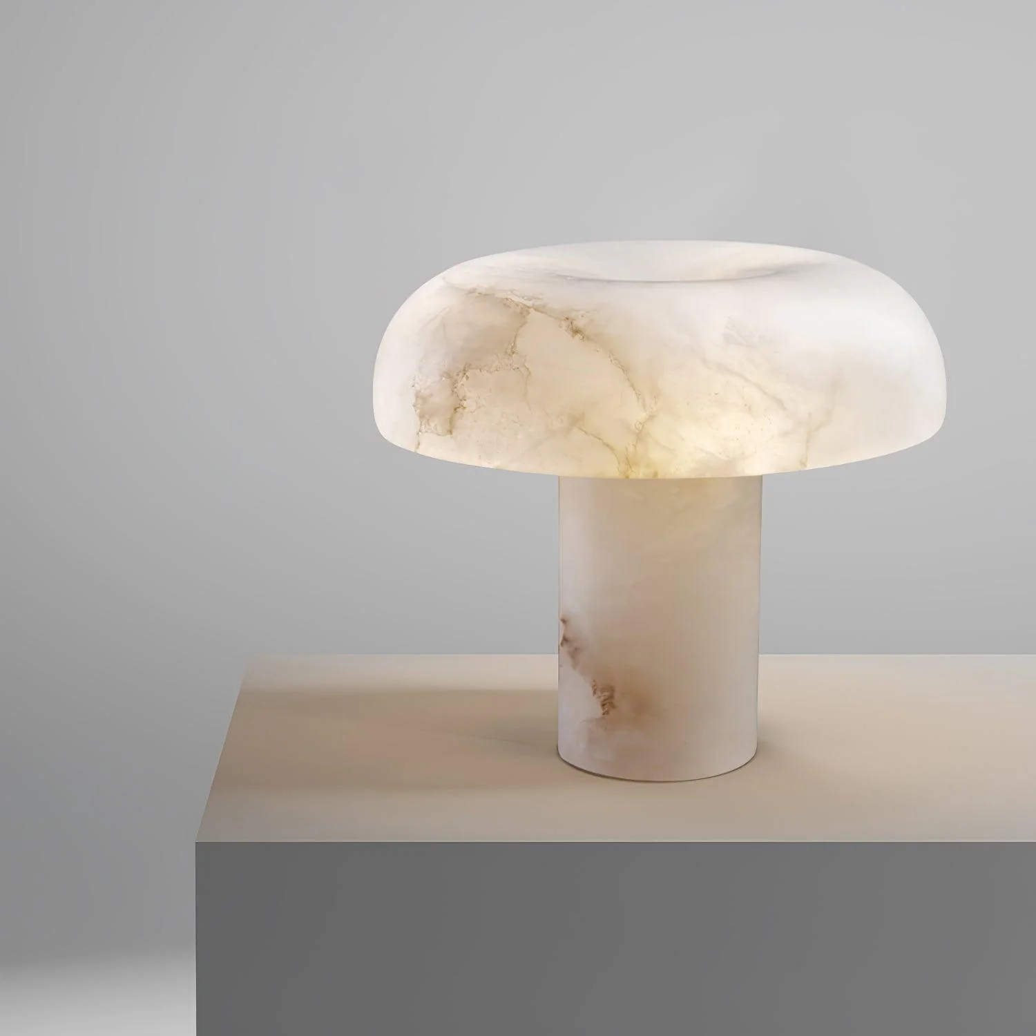Mushroom Type Alabaster Table Lamp - Image 23