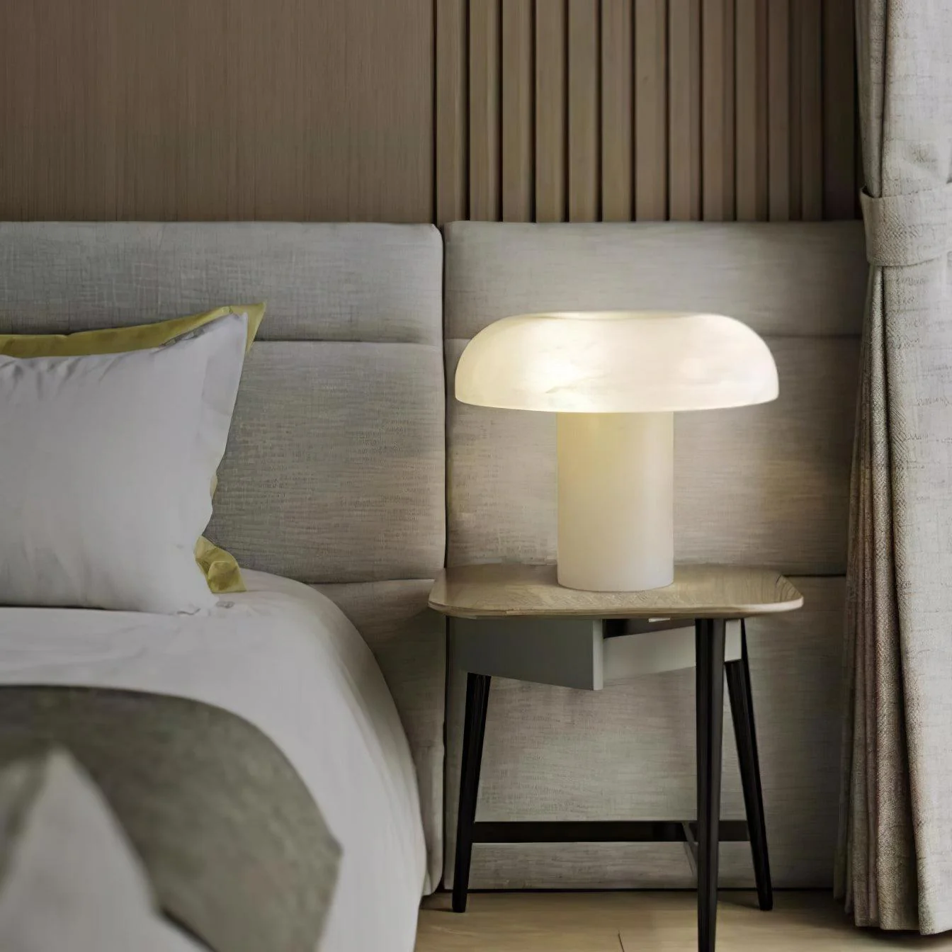 Mushroom Type Alabaster Table Lamp - Image 29