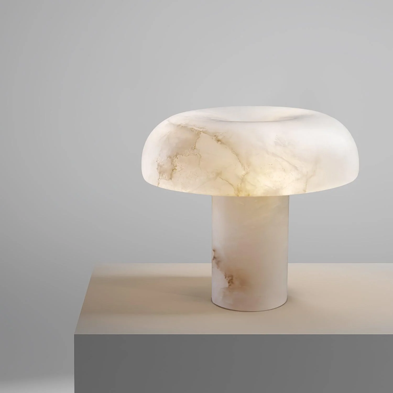 Mushroom Type Alabaster Table Lamp - Image 37