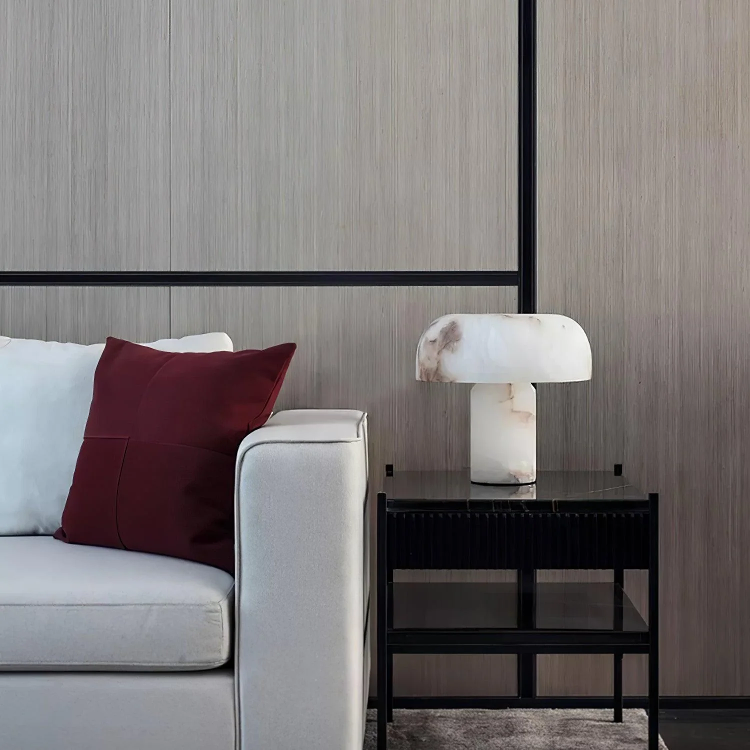 Mushroom Type Alabaster Table Lamp - Image 40