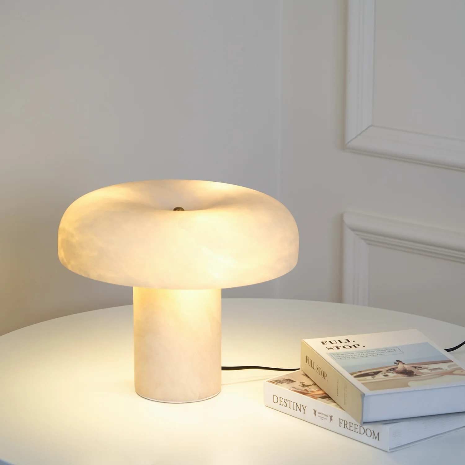 Mushroom Type Alabaster Table Lamp - Image 44