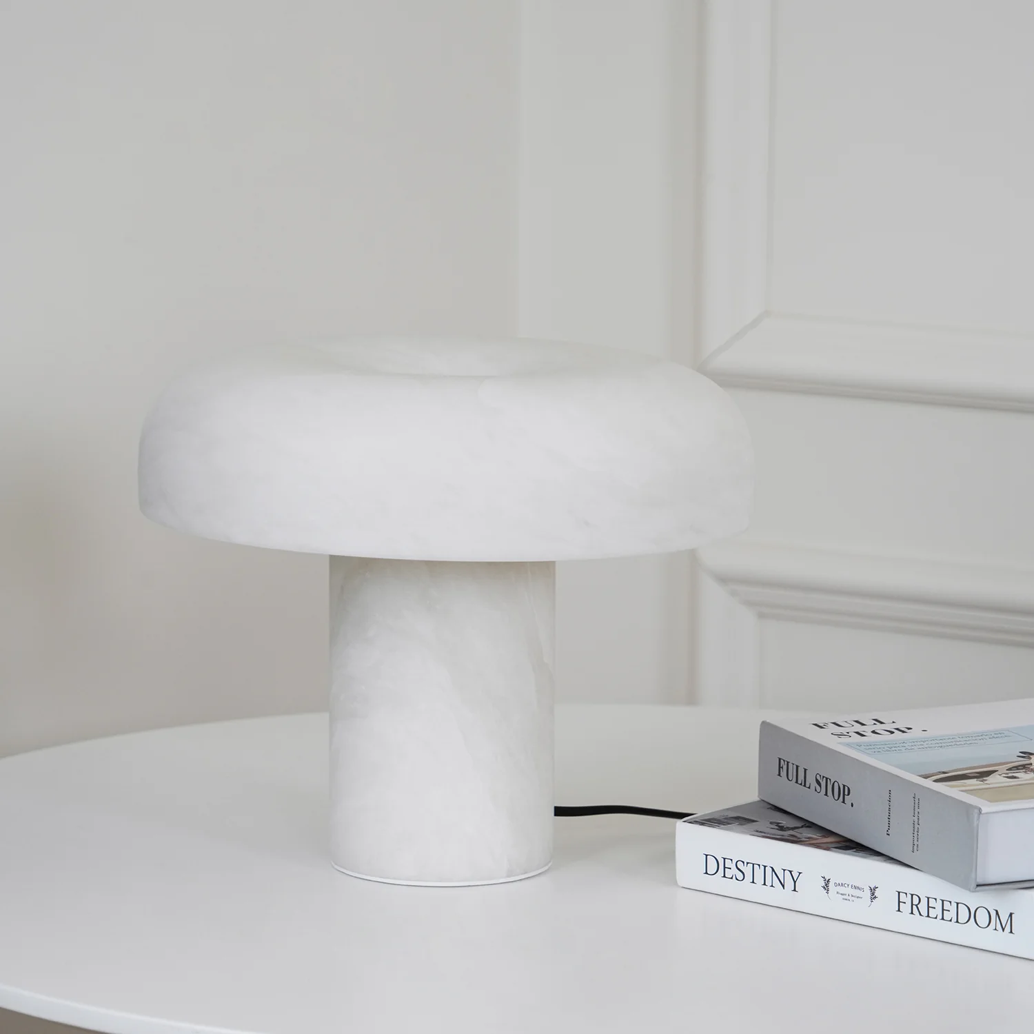 Mushroom Type Alabaster Table Lamp - Image 46