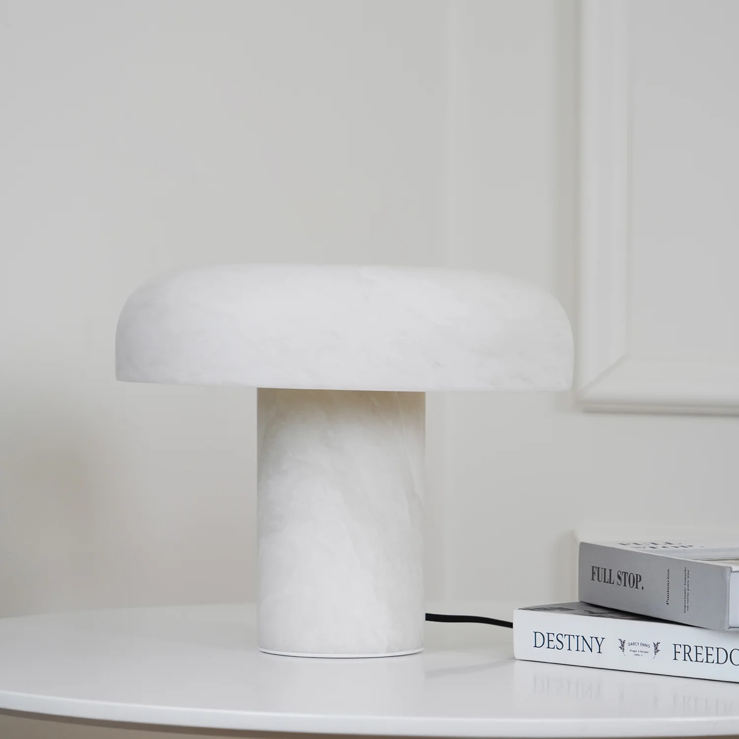 Mushroom Type Alabaster Table Lamp - Image 47