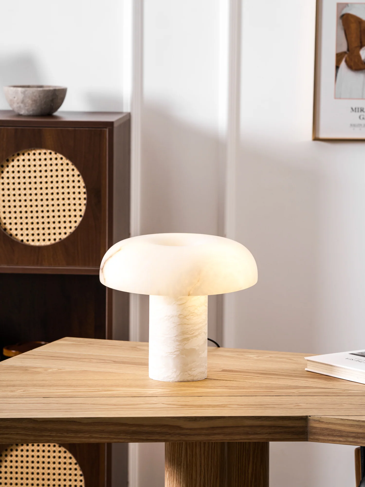 Mushroom Type Alabaster Table Lamp - Image 53