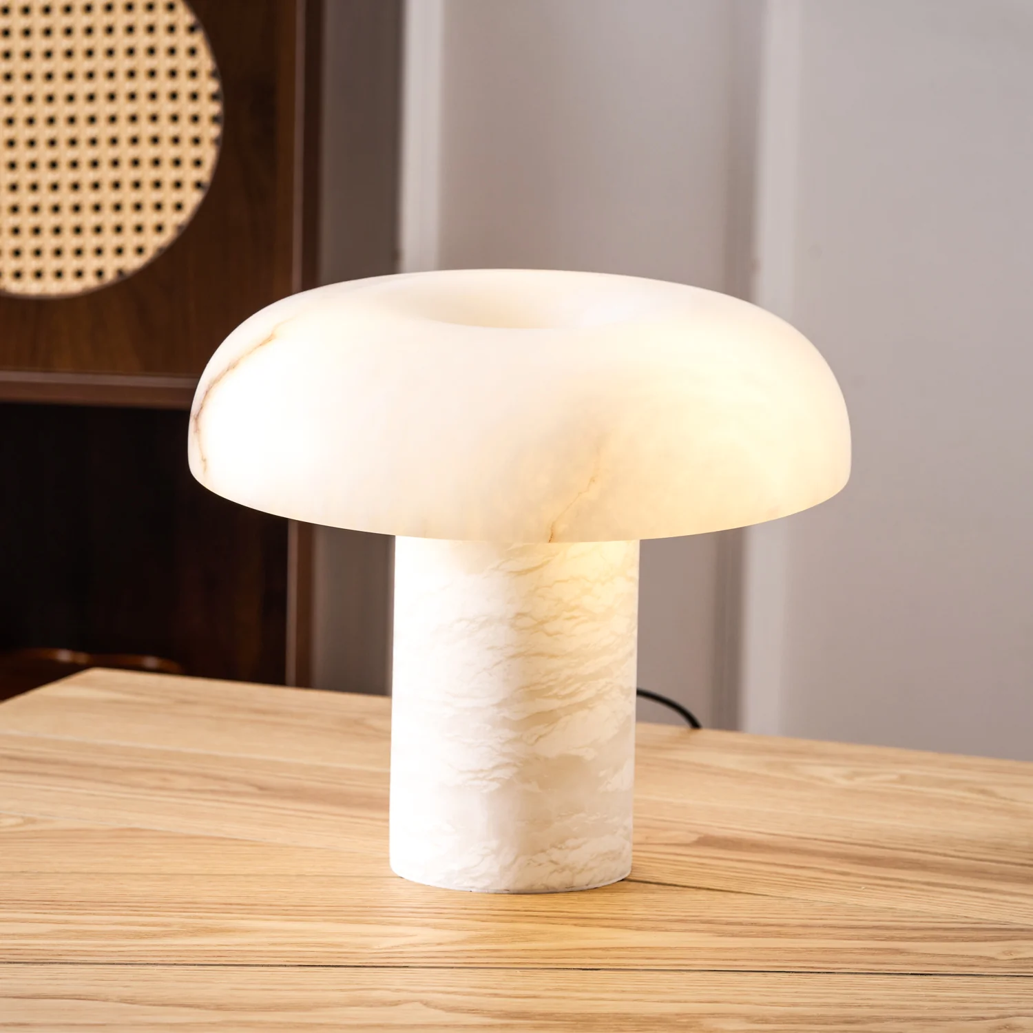 Mushroom Type Alabaster Table Lamp - Image 54