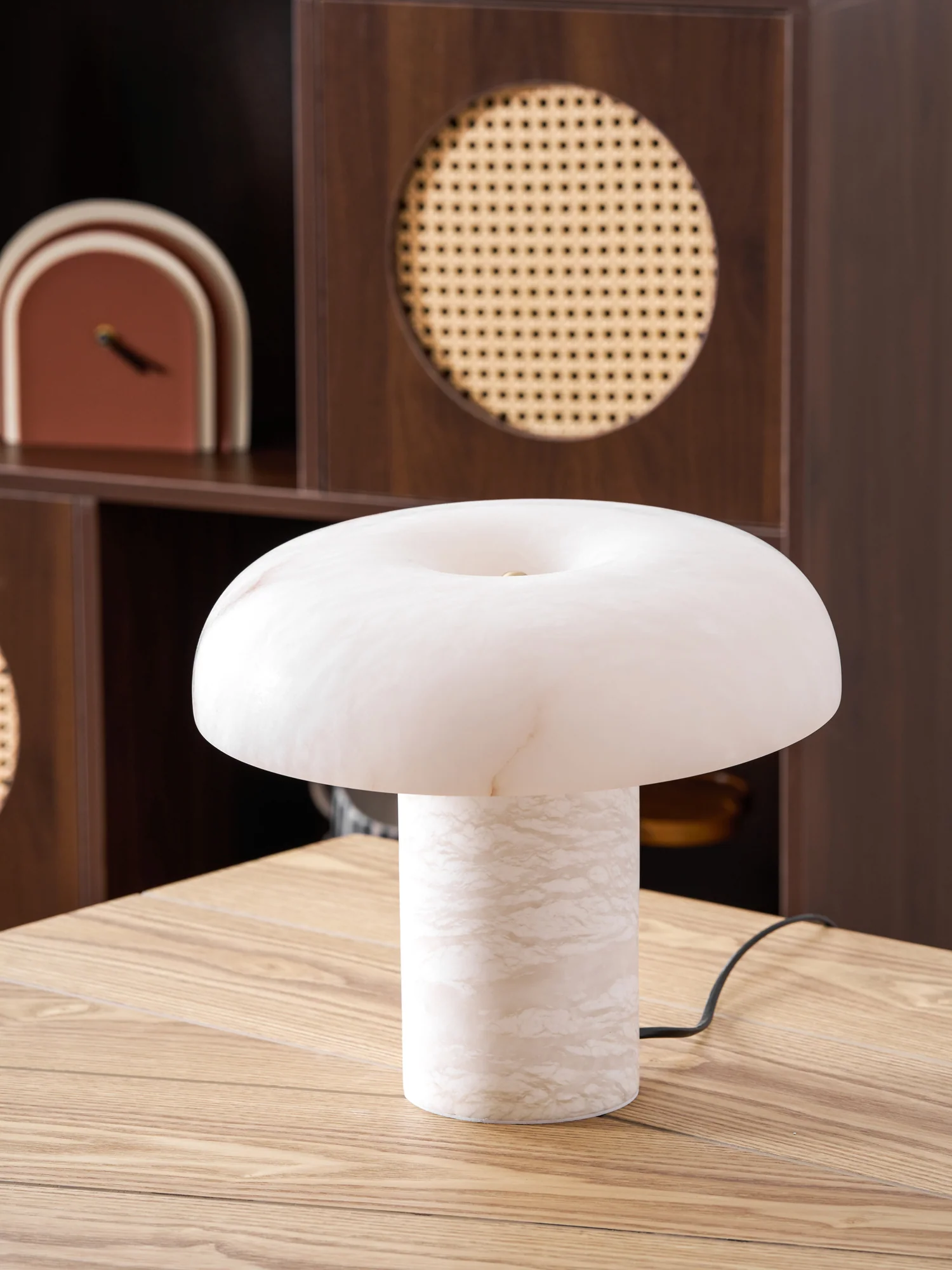 Mushroom Type Alabaster Table Lamp - Image 56