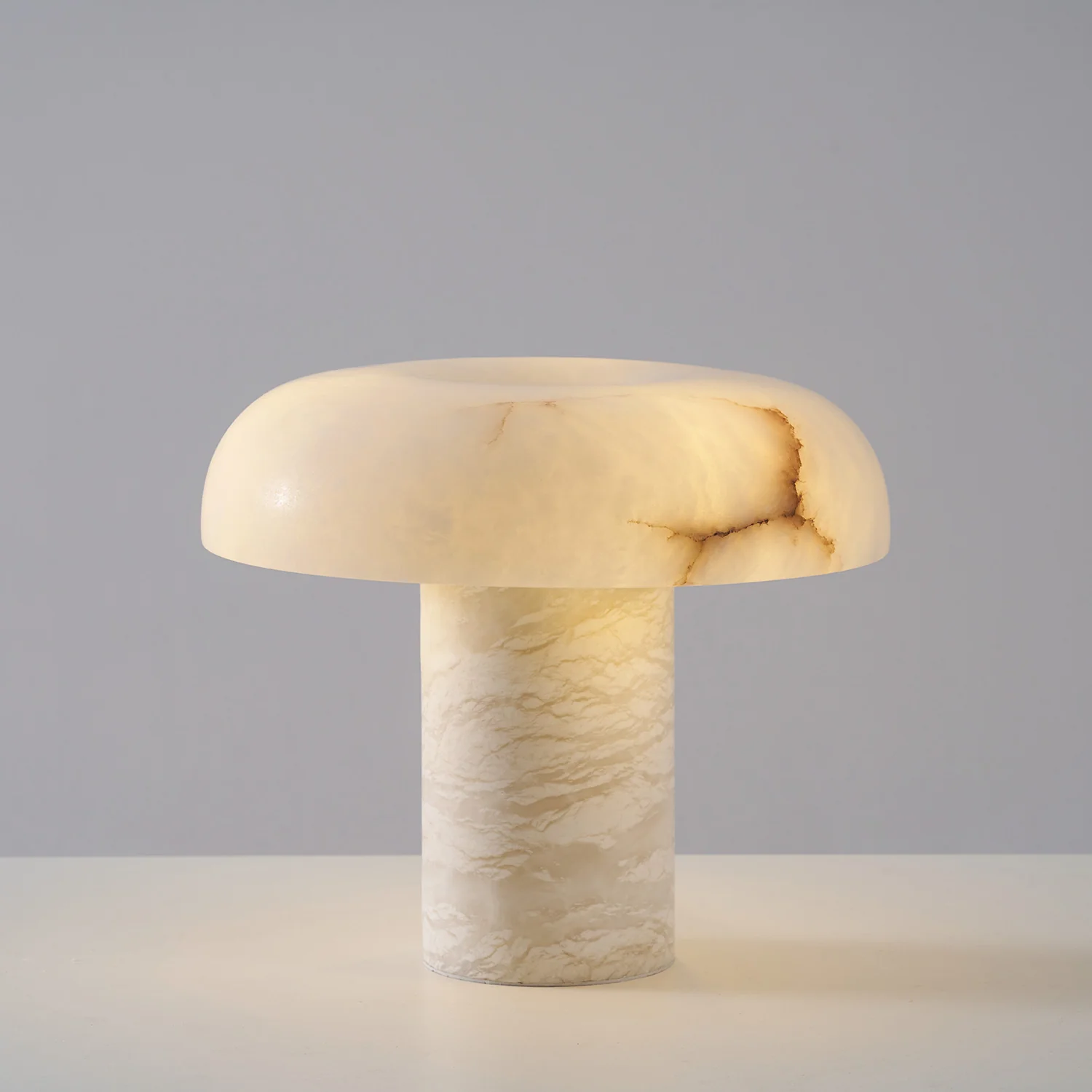 Mushroom Type Alabaster Table Lamp - Image 58