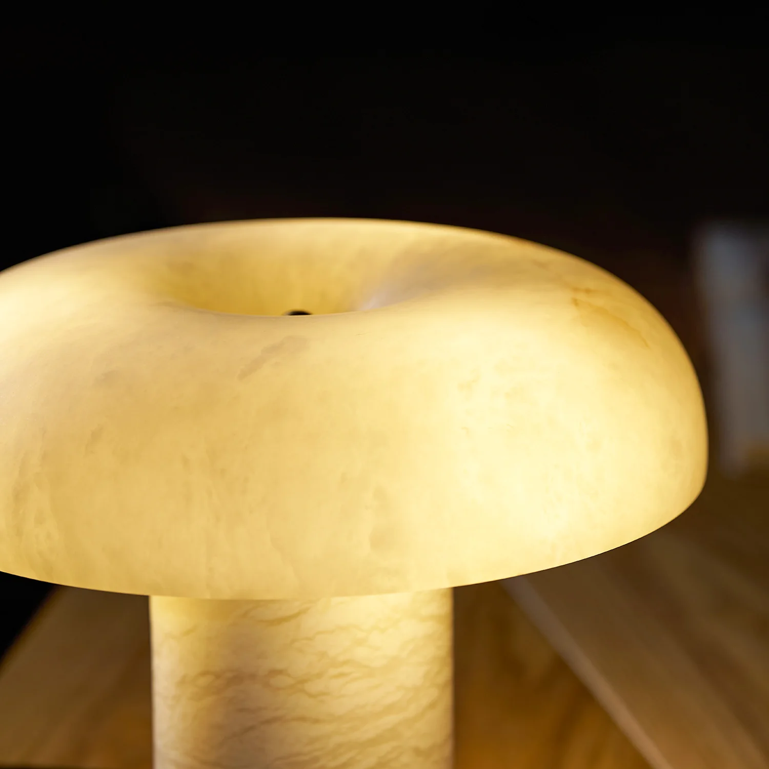 Mushroom Type Alabaster Table Lamp - Image 60