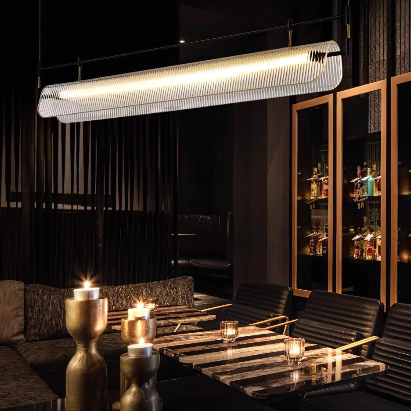 Linear Strip Chandelier - Image 10