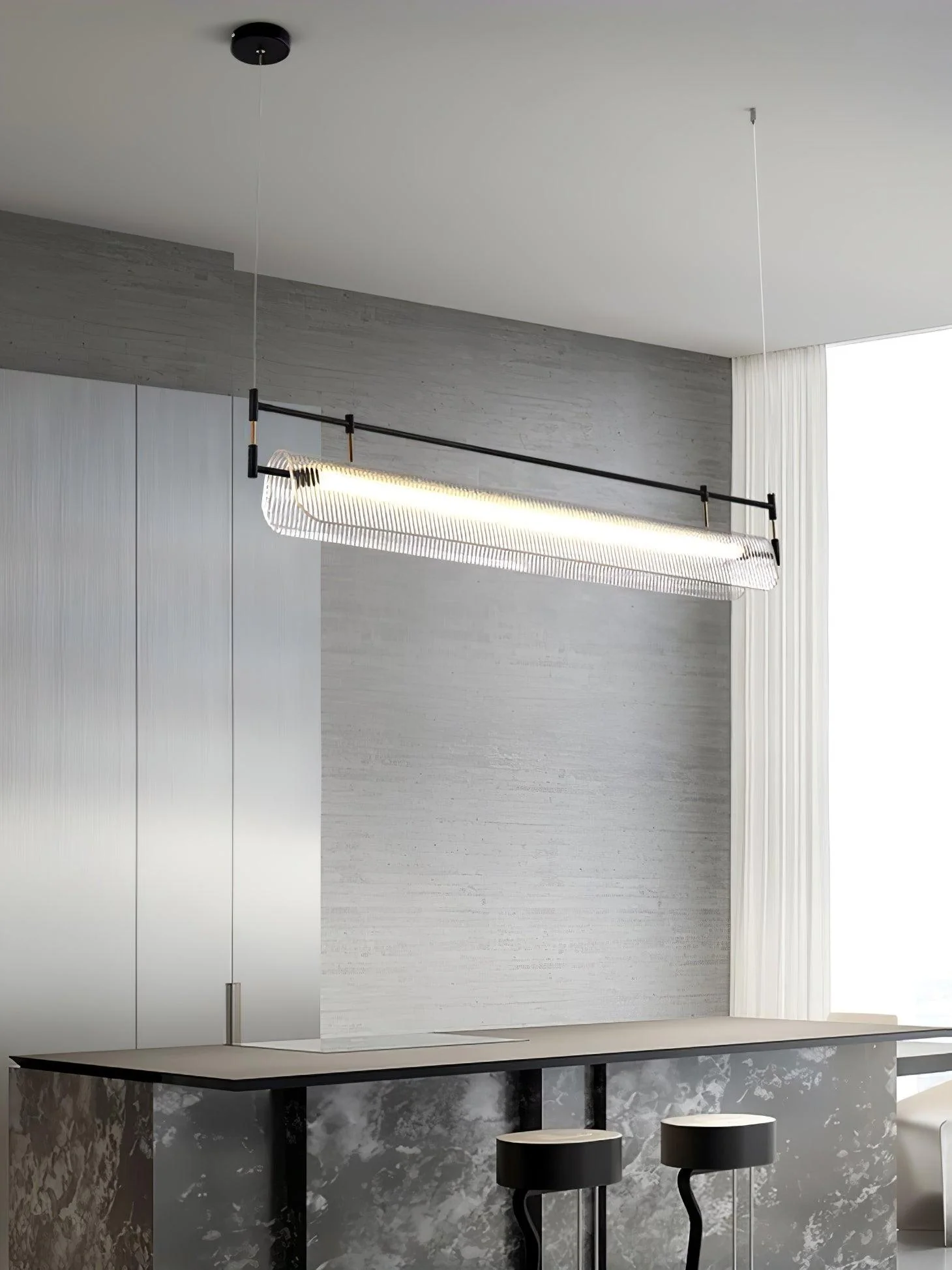 Linear Strip Chandelier - Image 15