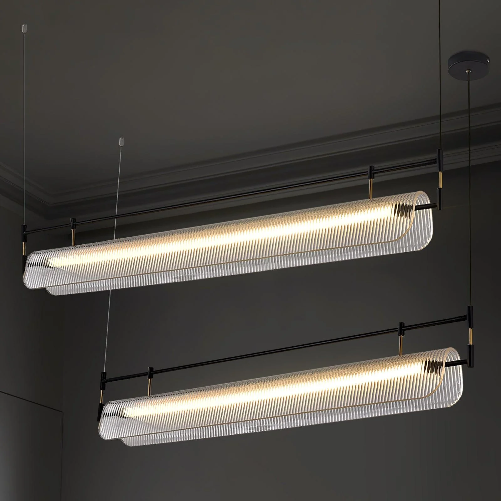 Linear Strip Chandelier - Image 17