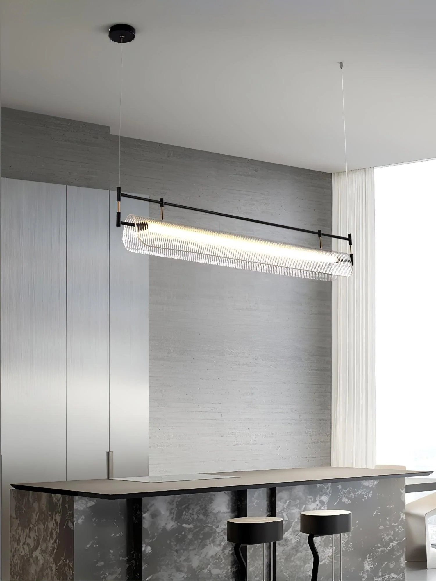 Linear Strip Chandelier - Image 35