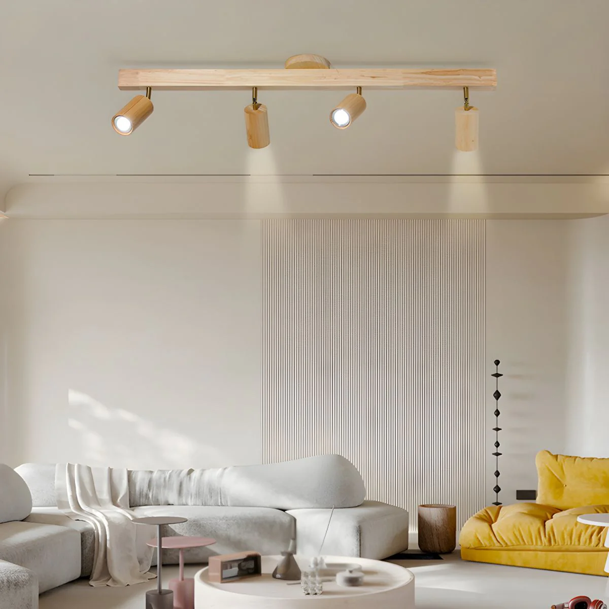 Natural Wood Beam Spotlight Light - Image 10