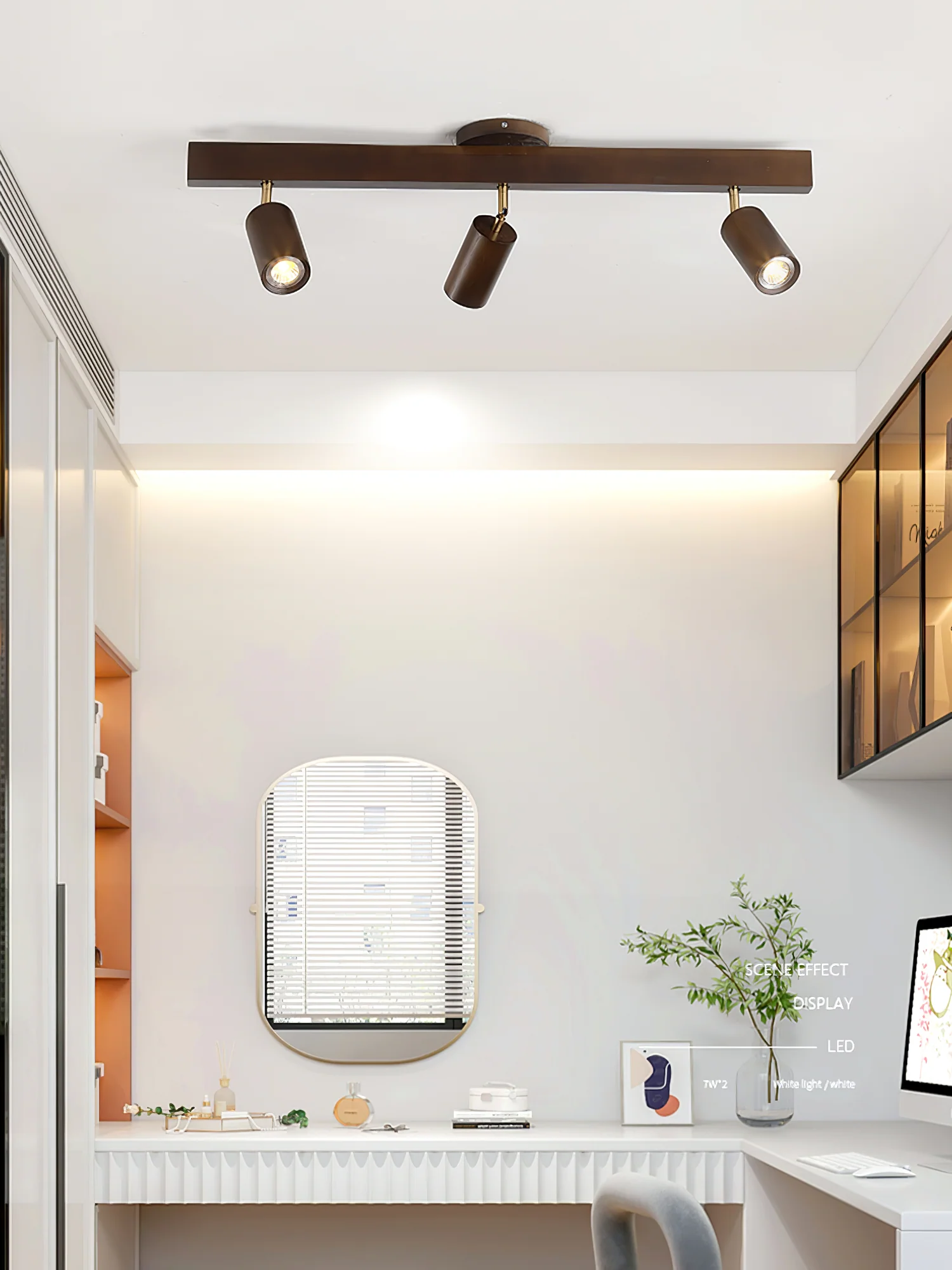 Natural Wood Beam Spotlight Light - Image 17