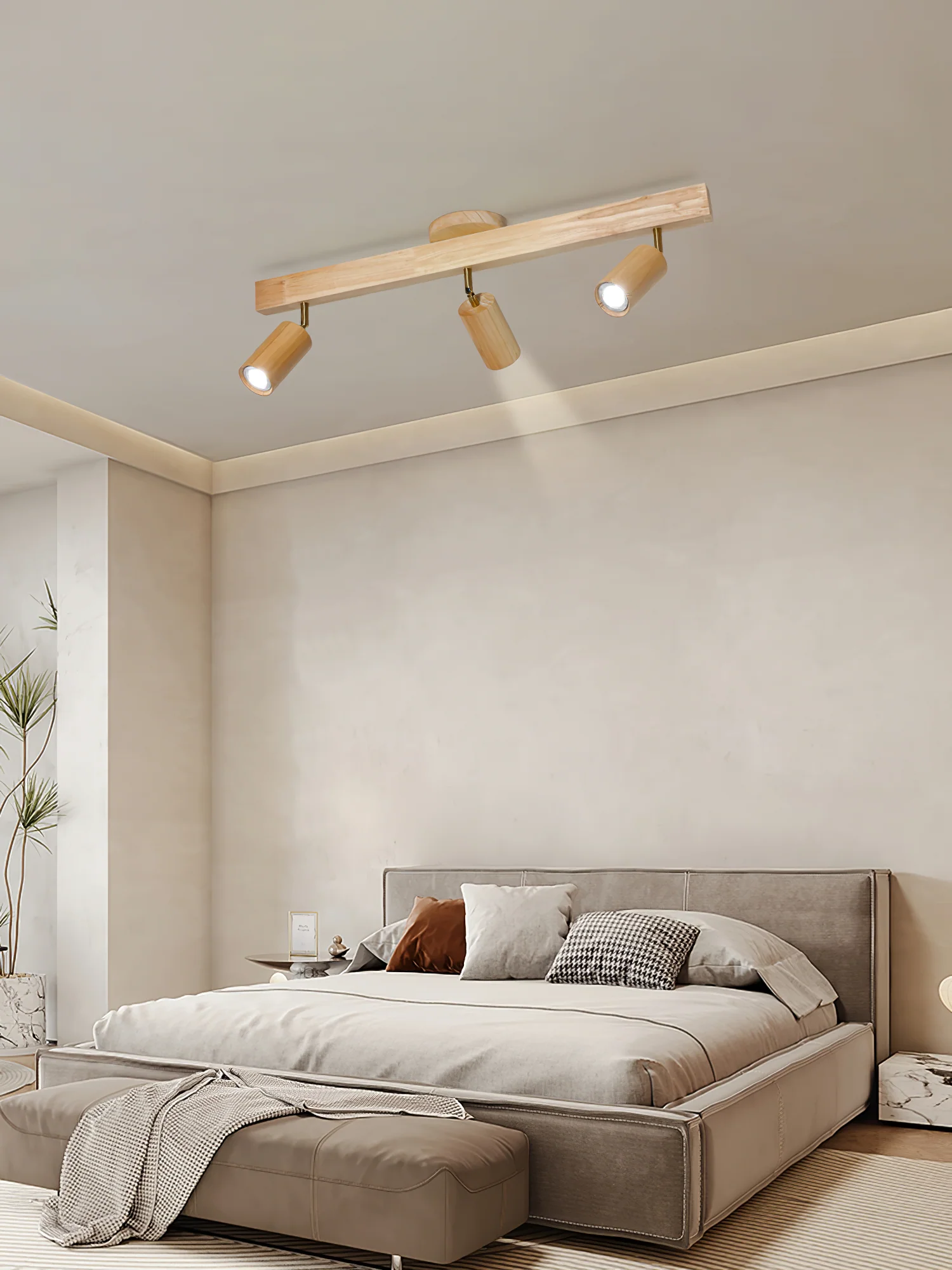 Natural Wood Beam Spotlight Light - Image 18