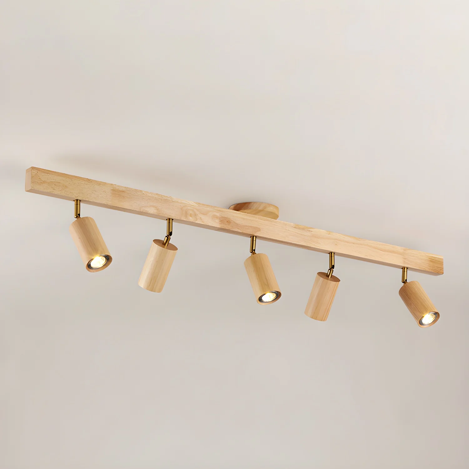 Natural Wood Beam Spotlight Light - Image 19