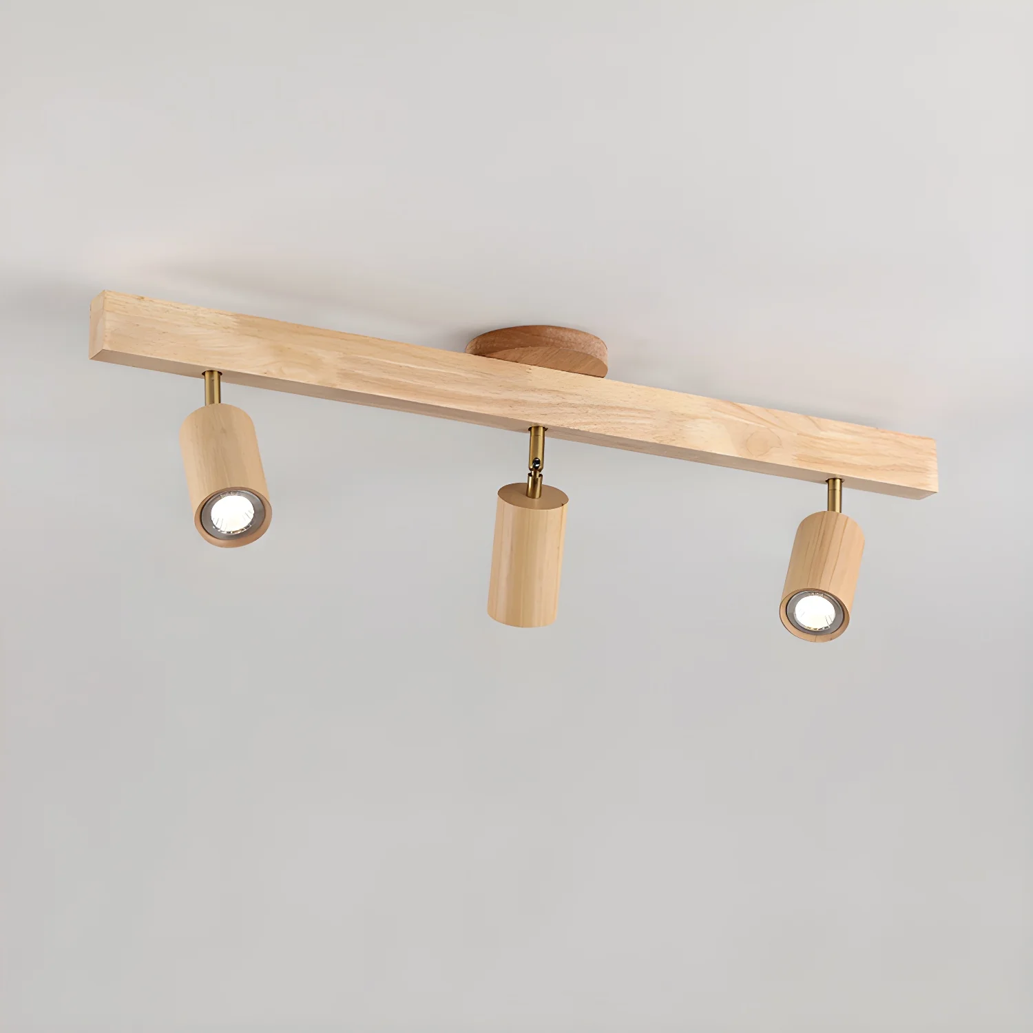 Natural Wood Beam Spotlight Light - Image 23