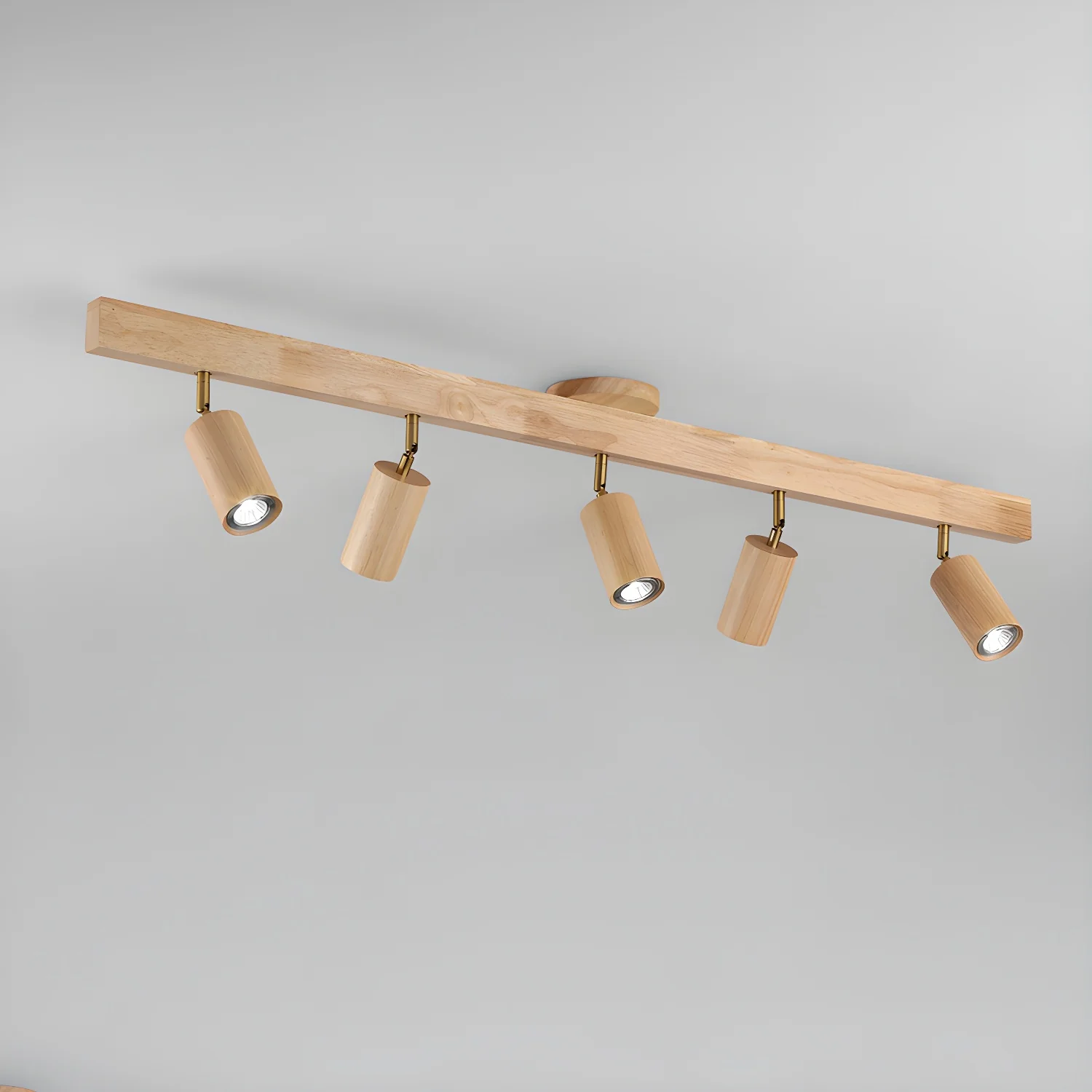 Natural Wood Beam Spotlight Light - Image 25