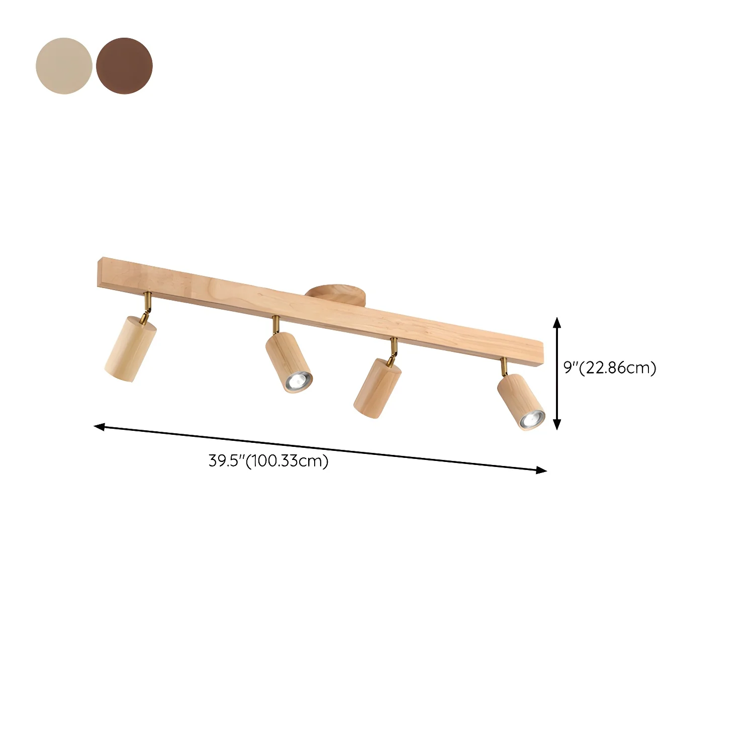 Natural Wood Beam Spotlight Light - Image 28