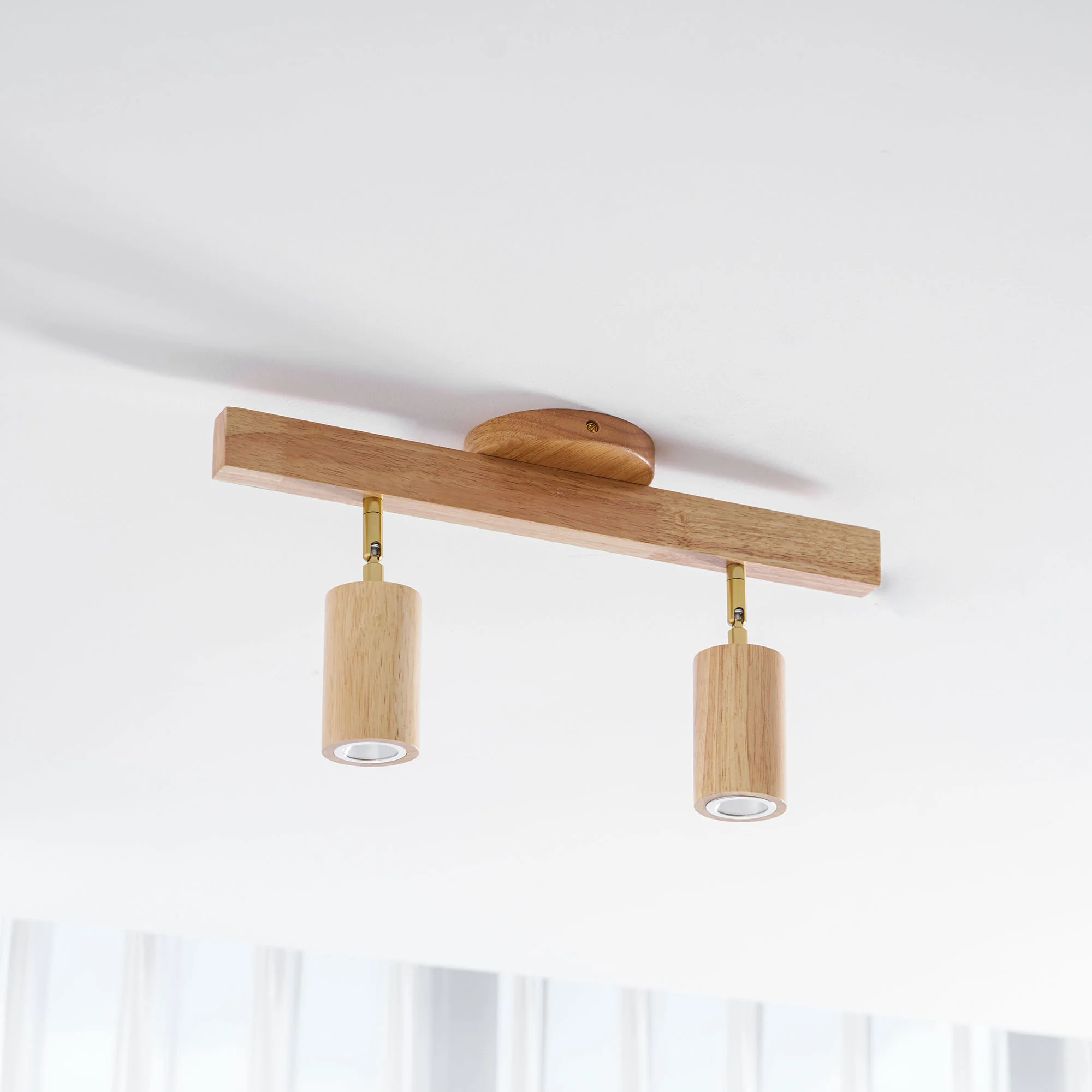 Natural Wood Beam Spotlight Light - Image 52