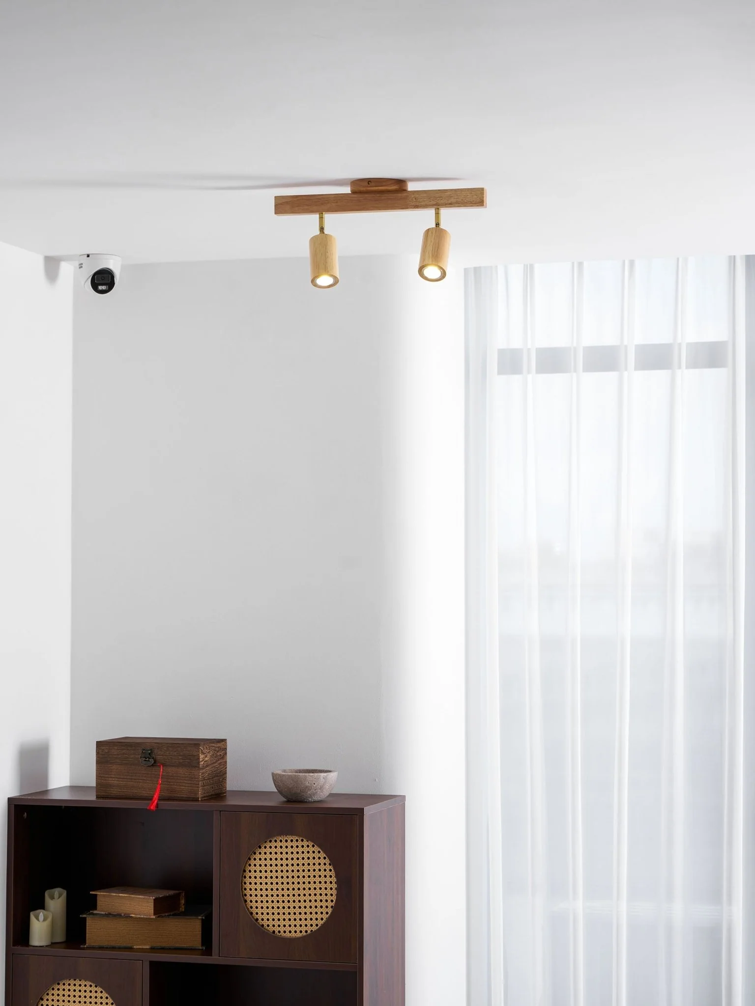 Natural Wood Beam Spotlight Light - Image 54