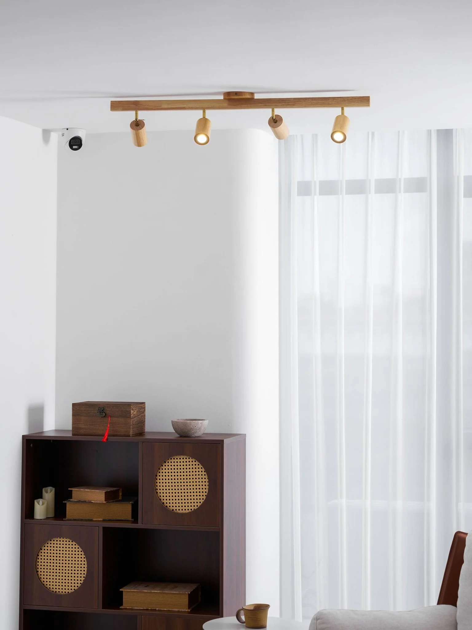Natural Wood Beam Spotlight Light - Image 59