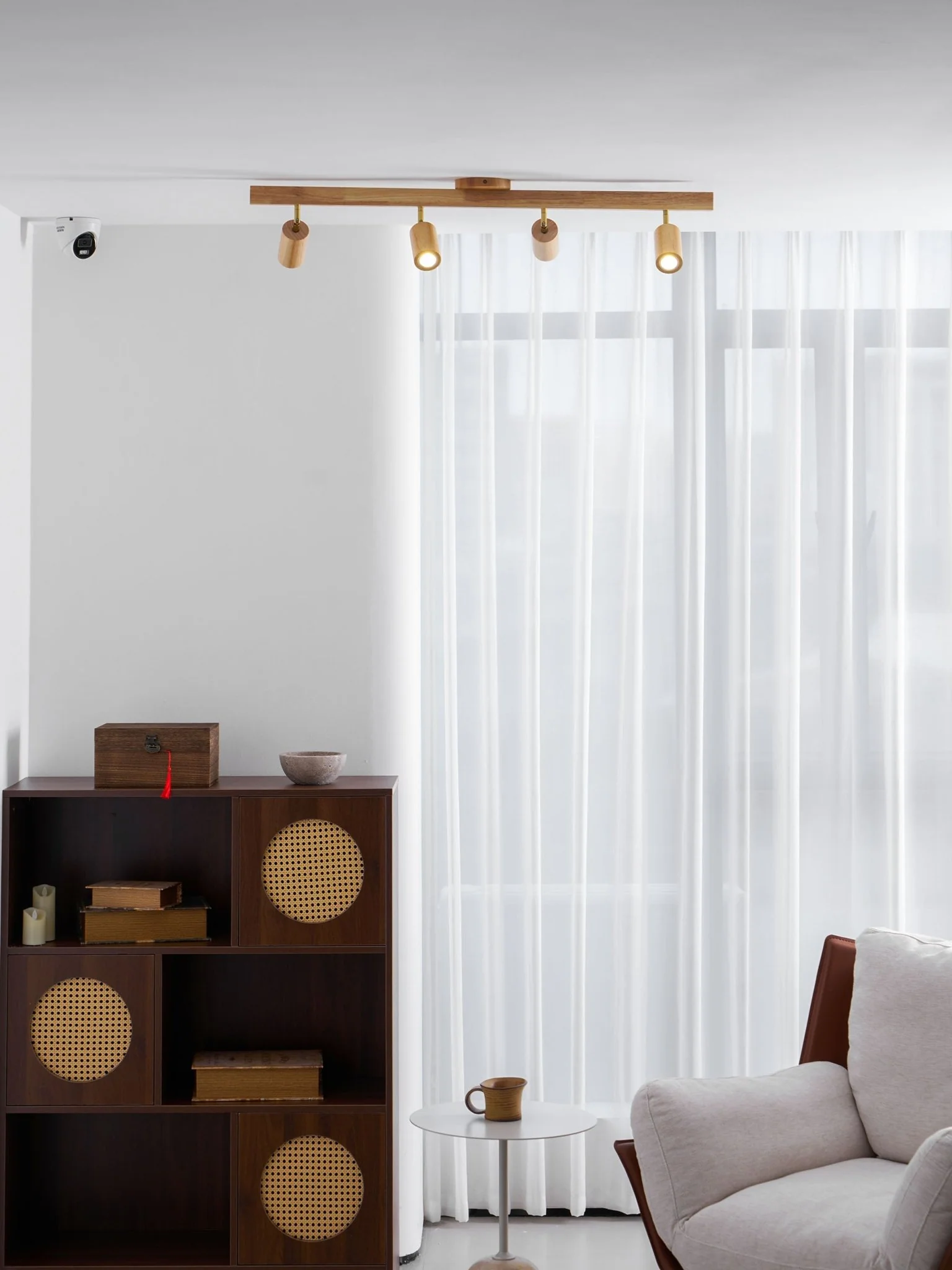 Natural Wood Beam Spotlight Light - Image 60