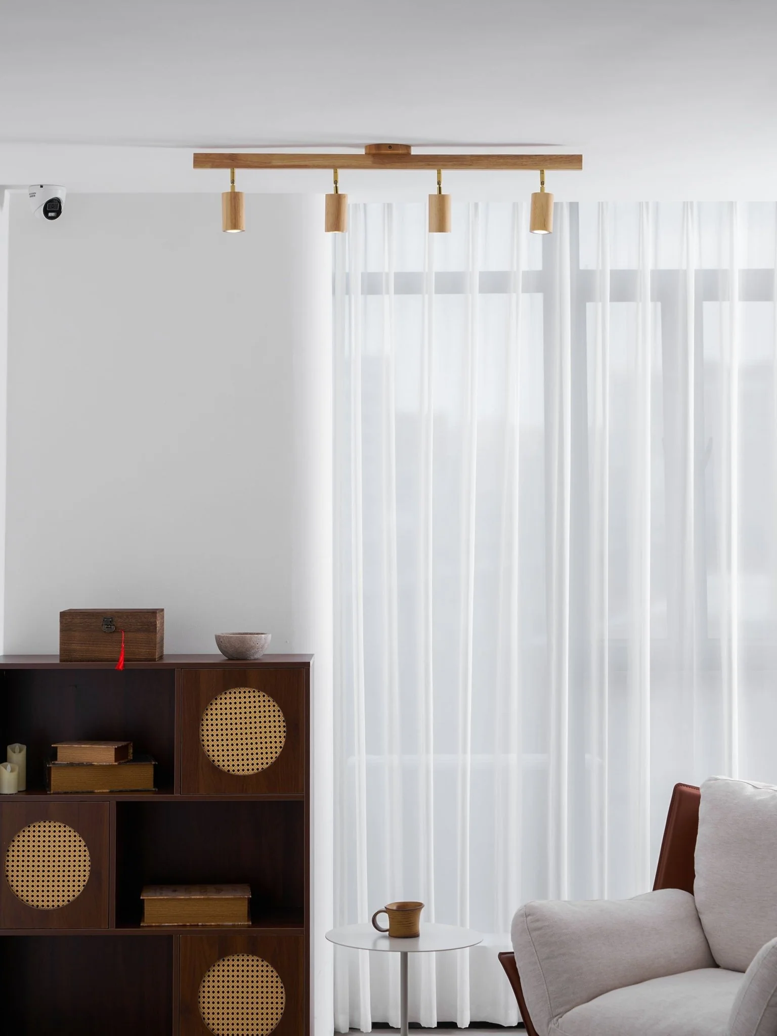 Natural Wood Beam Spotlight Light - Image 63