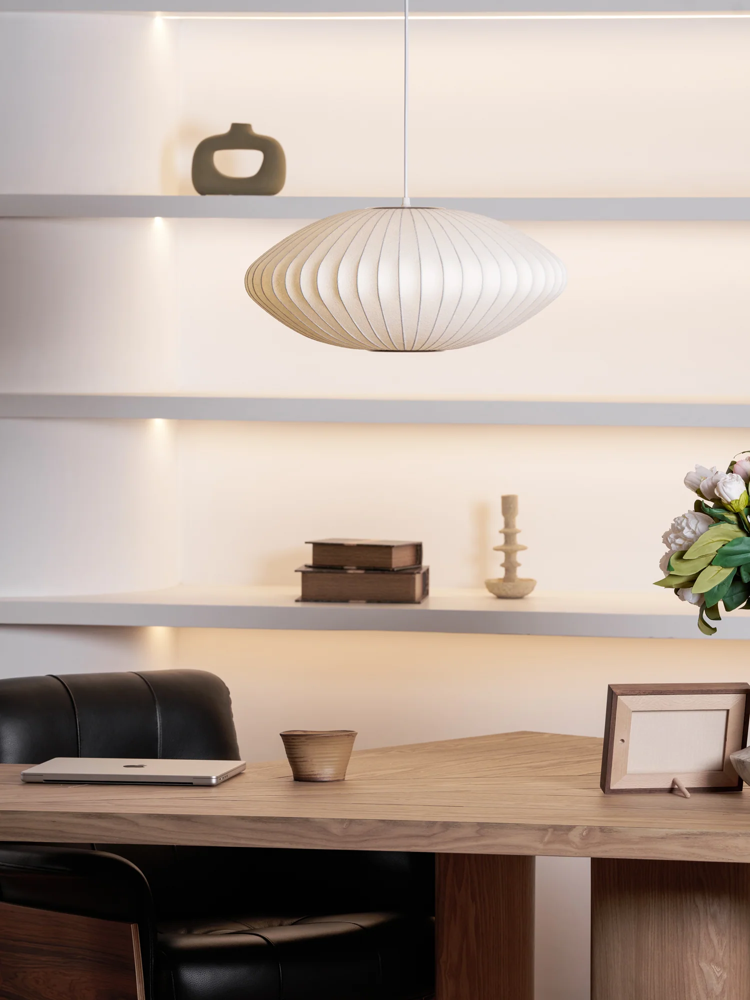 Bubble Mulberry Silk Pendant Lamp - Image 174