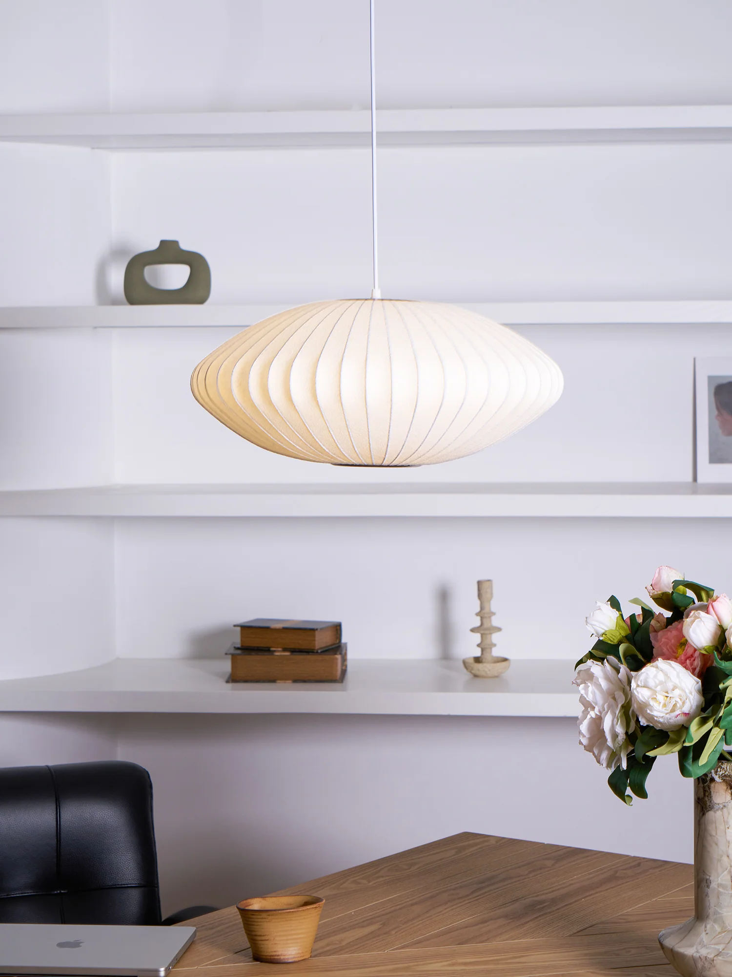Bubble Mulberry Silk Pendant Lamp - Image 181