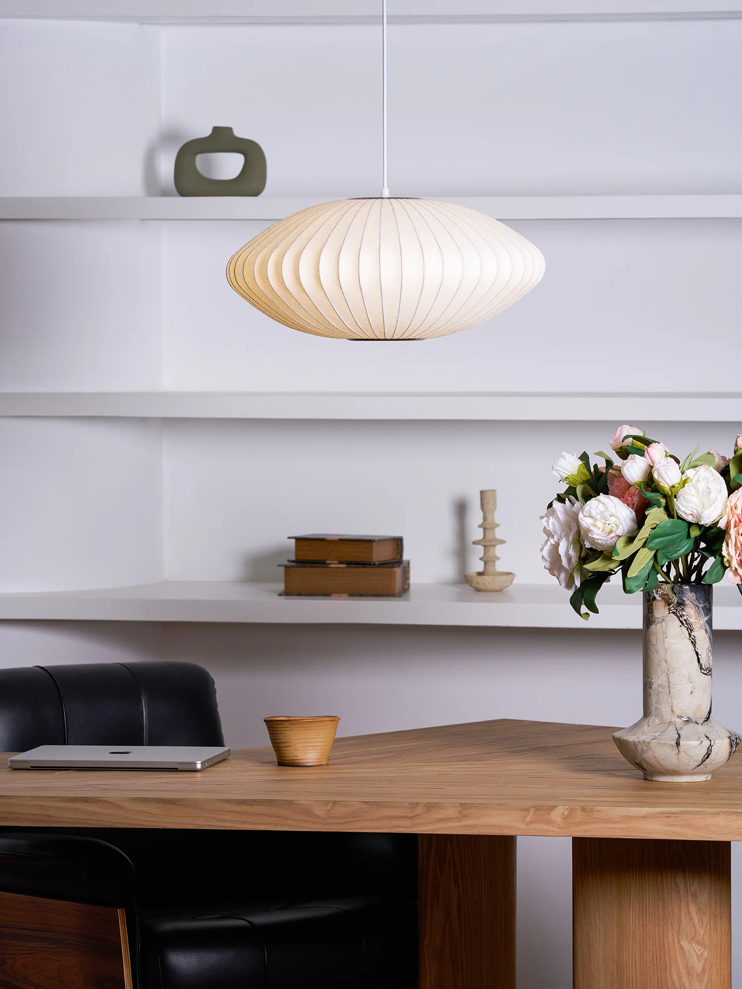 Bubble Mulberry Silk Pendant Lamp - Image 182