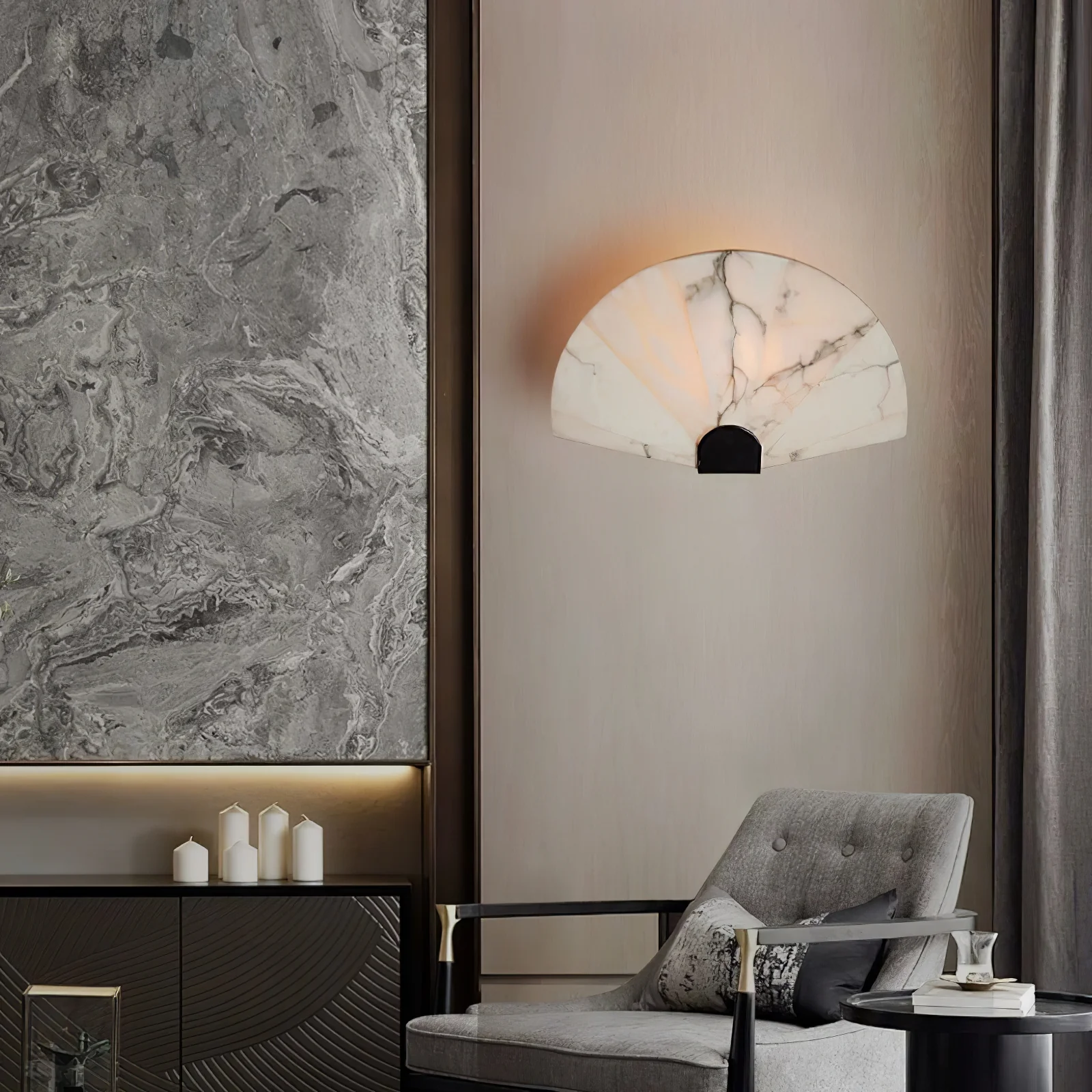 Nevora Alabaster Wall Lamp - Image 3