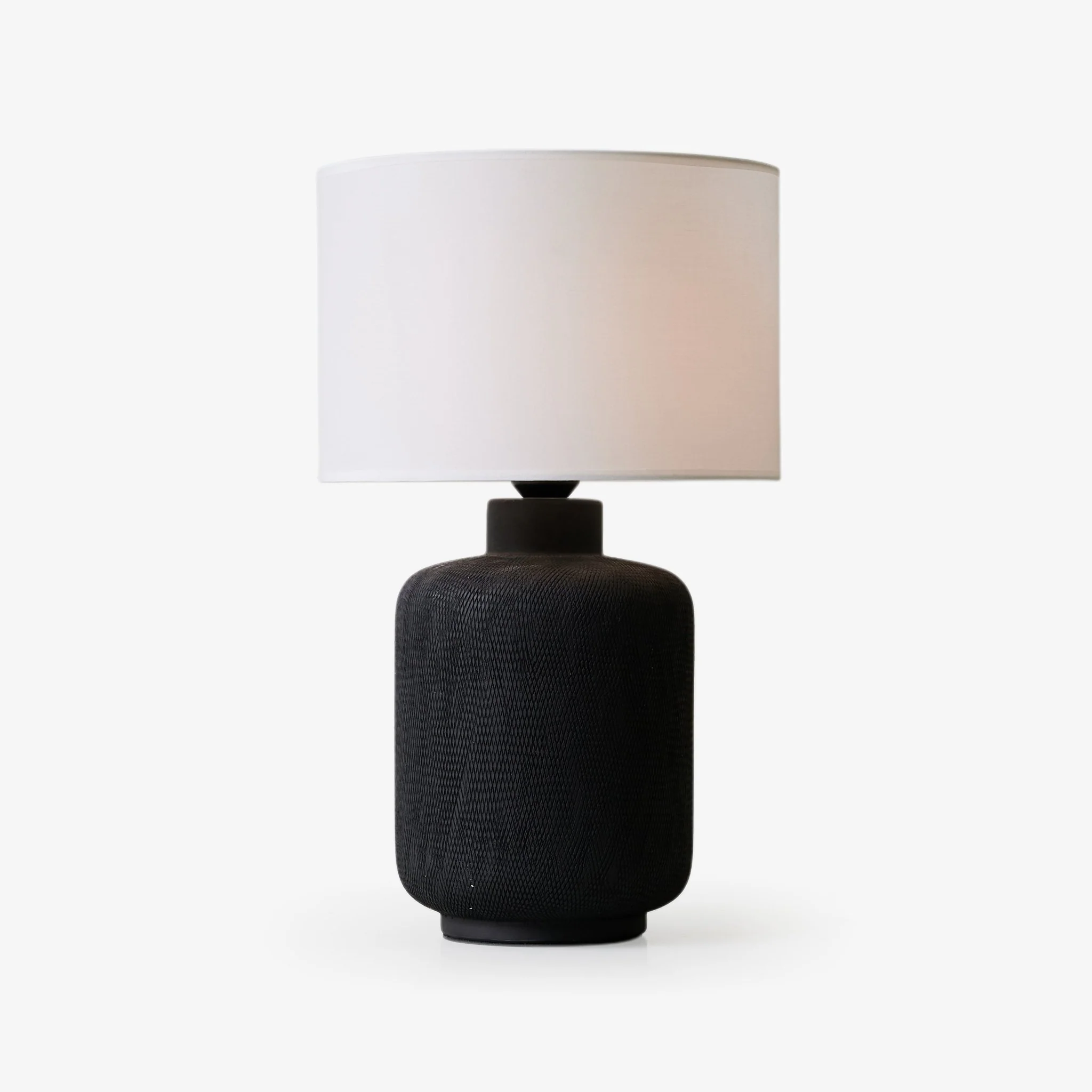 Nocturne Textured Black Table Lamp - Image 10