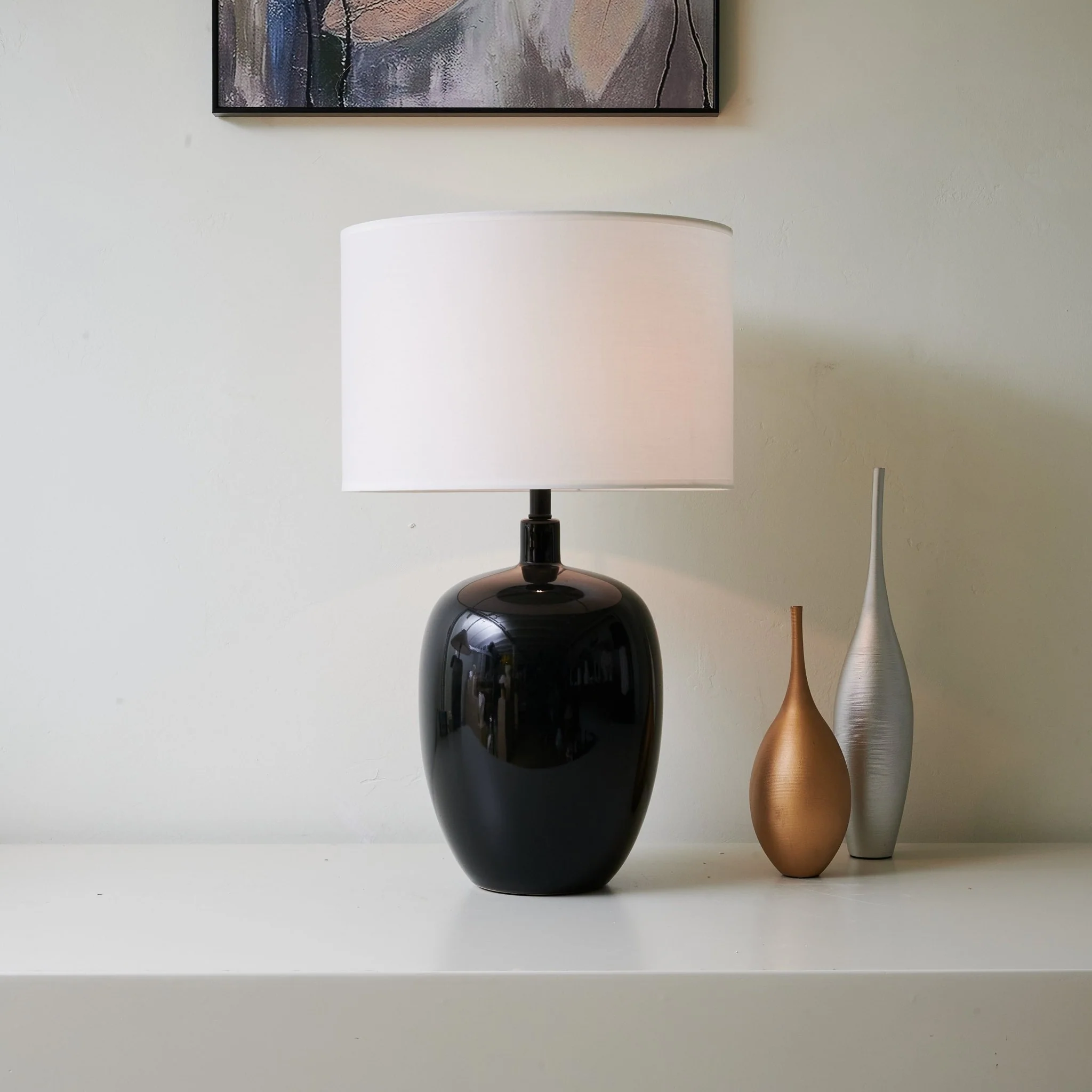Noir Gloss Table Lamp - Image 2