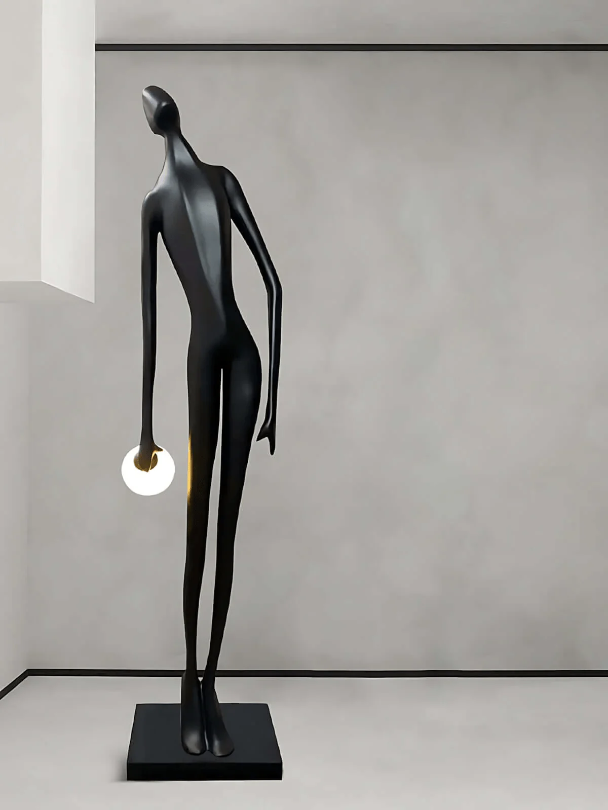 Noir Muse Sculpture Floor Lamp - Image 9