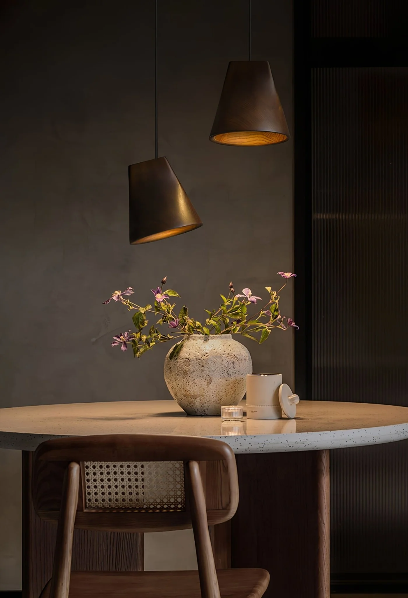 Nordic Tilted Wood Pendant Light - Image 15