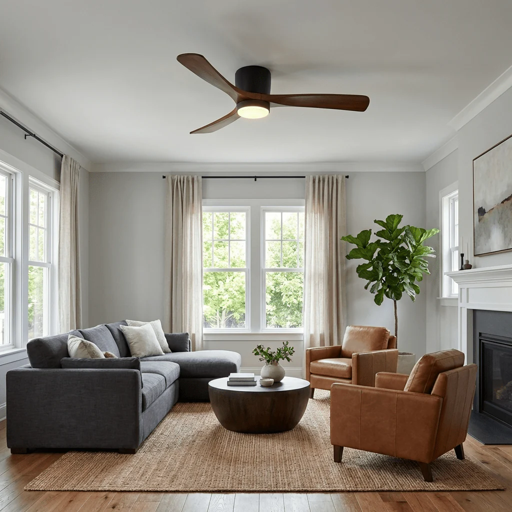 Nordic Wooden Ceiling Fan Light - Image 10