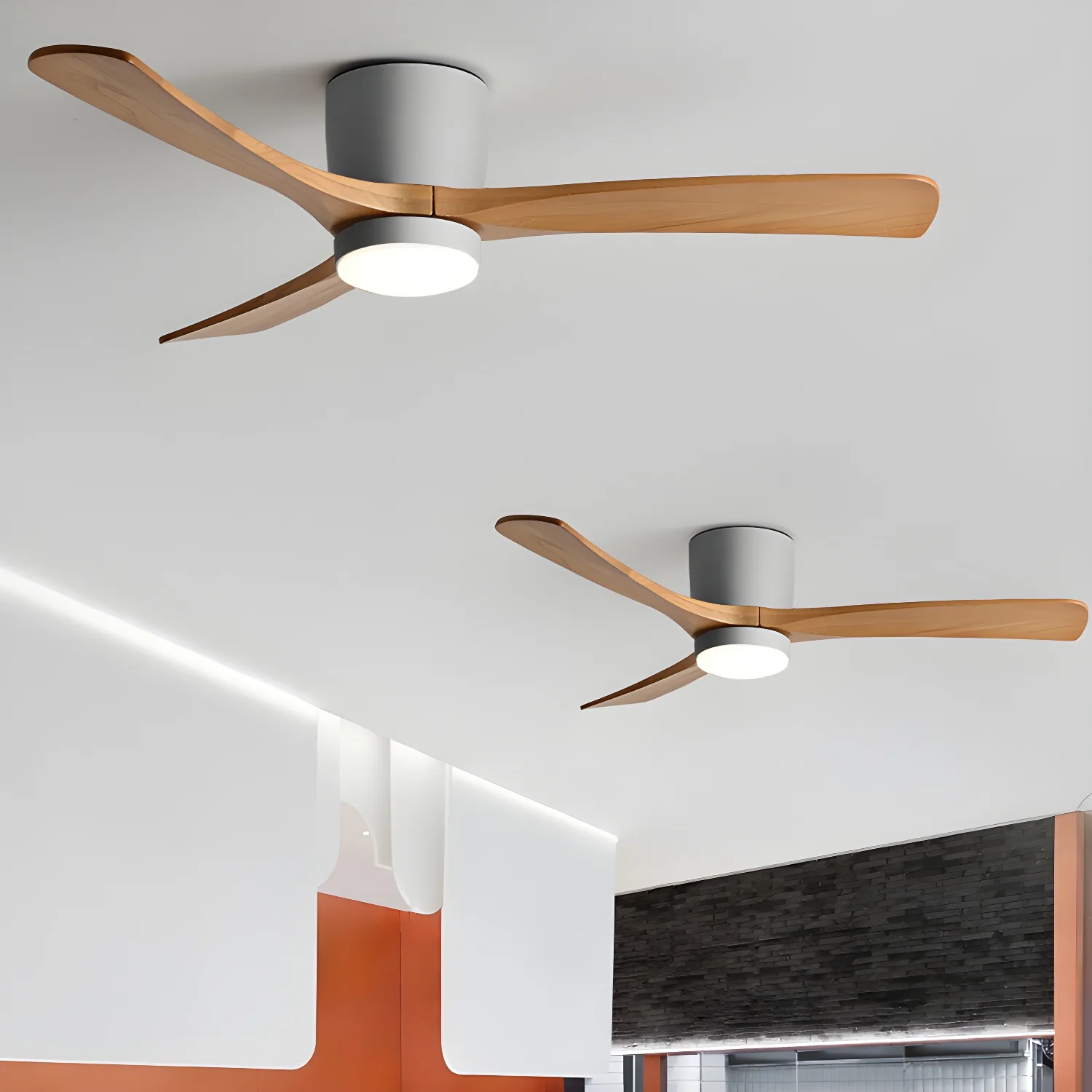 Nordic Wooden Ceiling Fan Light - Image 19